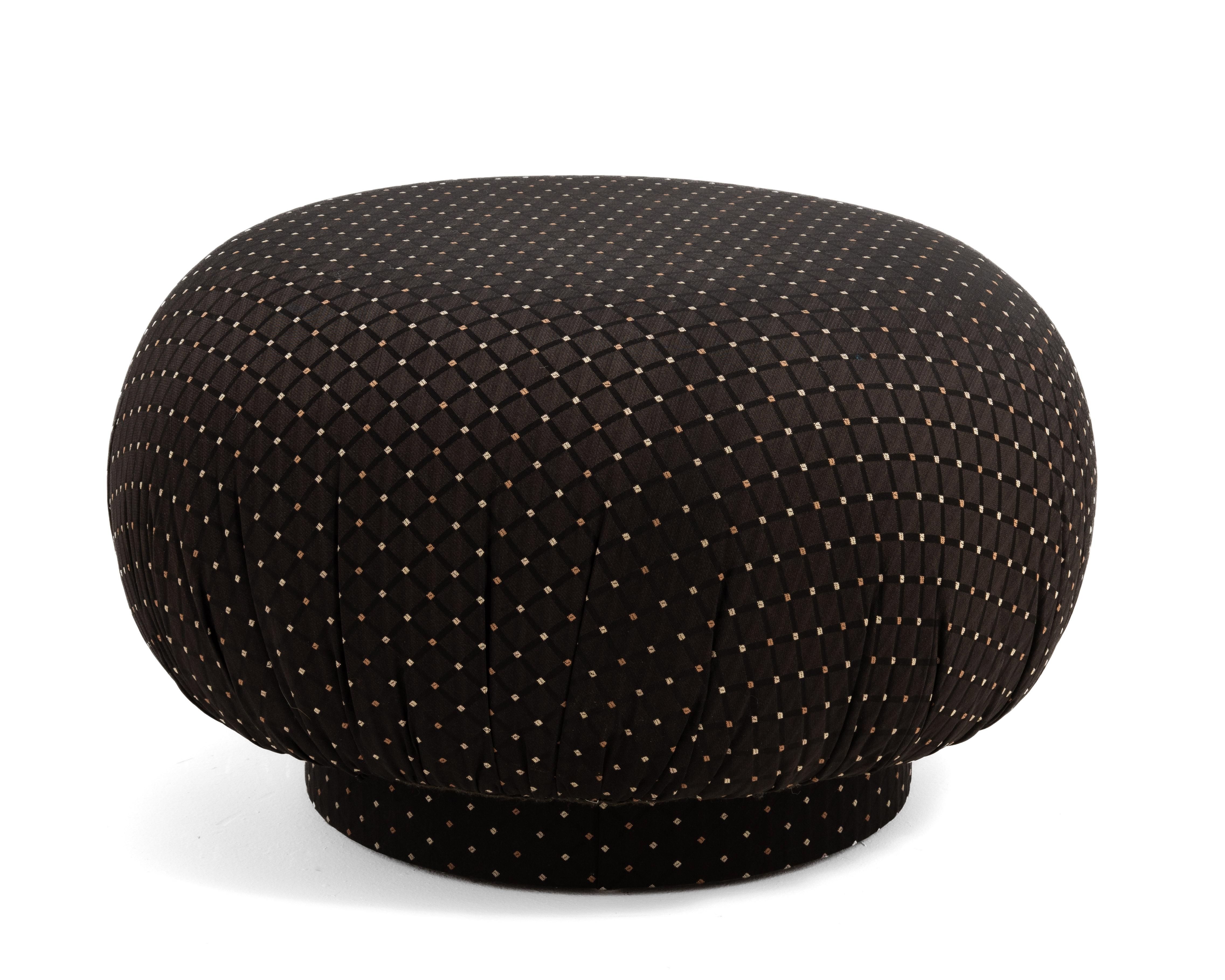 Post-Modern Adrian Pearsall Postmodern Swivel Mushroom Pouf Ottoman Original Comfort Designs For Sale