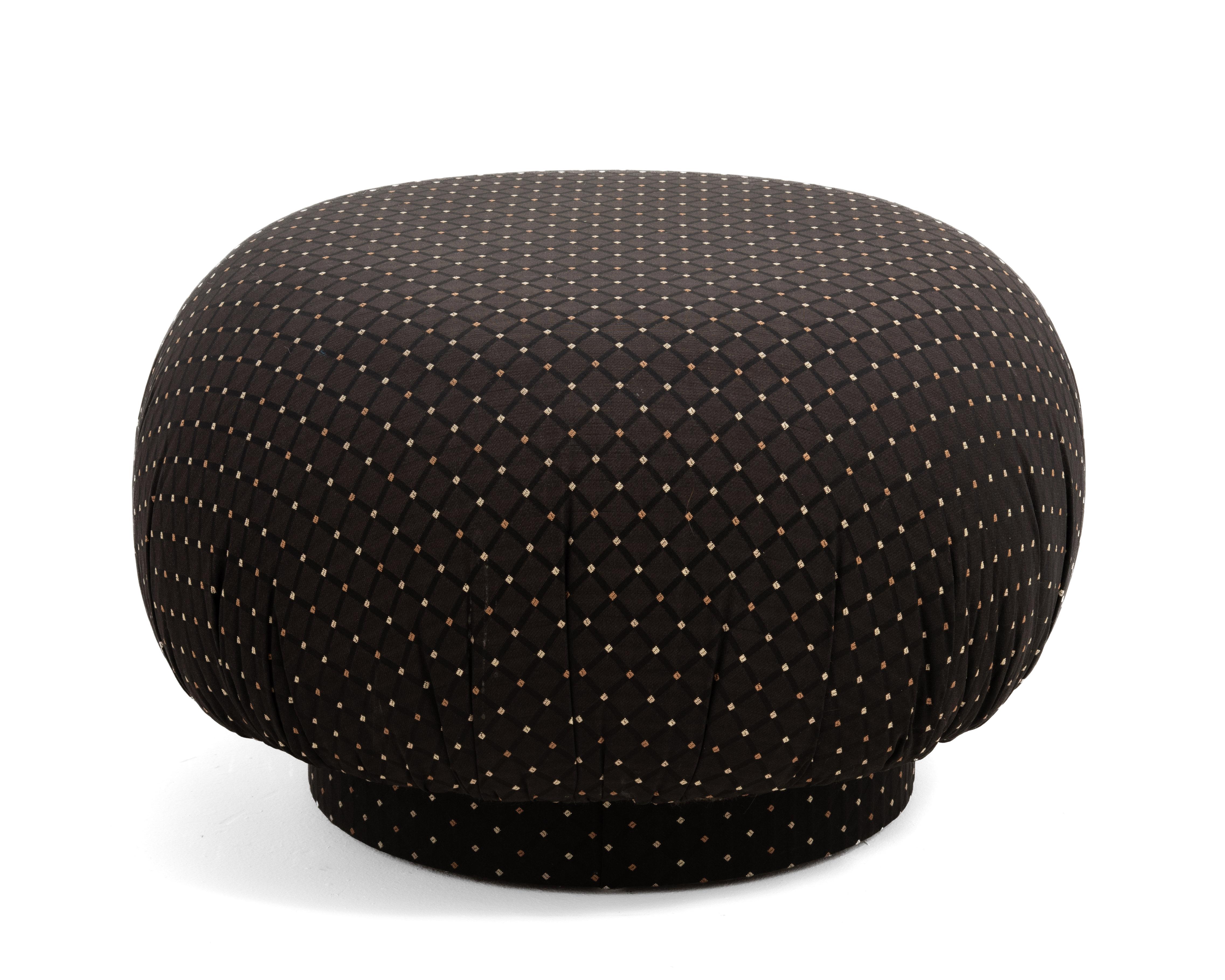 American Adrian Pearsall Postmodern Swivel Mushroom Pouf Ottoman Original Comfort Designs For Sale