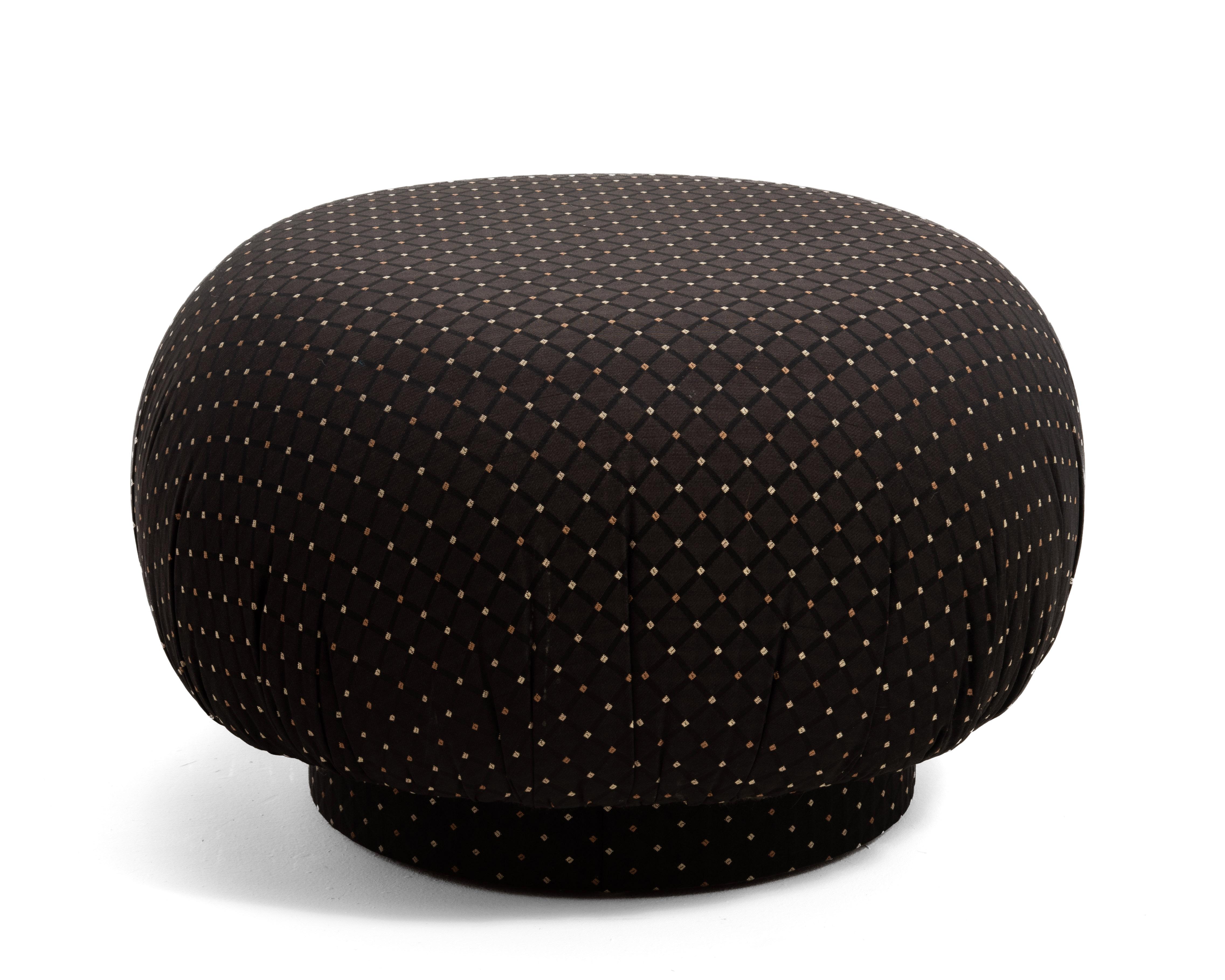 Adrian Pearsall Postmodern Swivel Mushroom Pouf Ottoman Original Comfort Designs In Good Condition For Sale In Forest Grove, PA