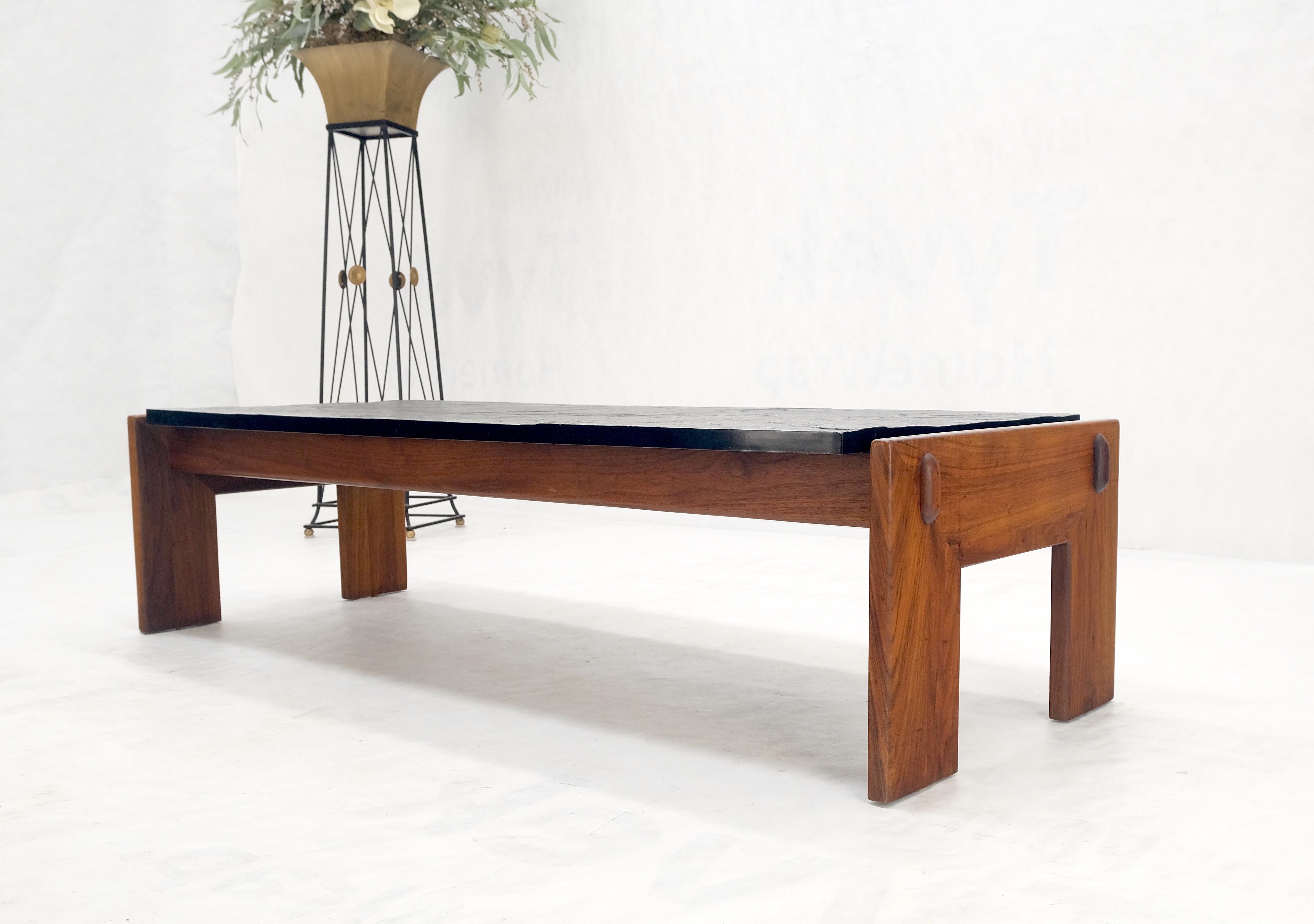Mid-Century Modern Adrian Pearsall Rectangle Oiled Walnut Base Slate Top Coffee Table MINT!