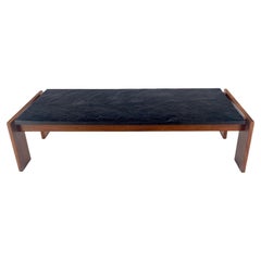 Adrian Pearsall Rectangle Oiled Walnut Base Slate Top Coffee Table MINT!