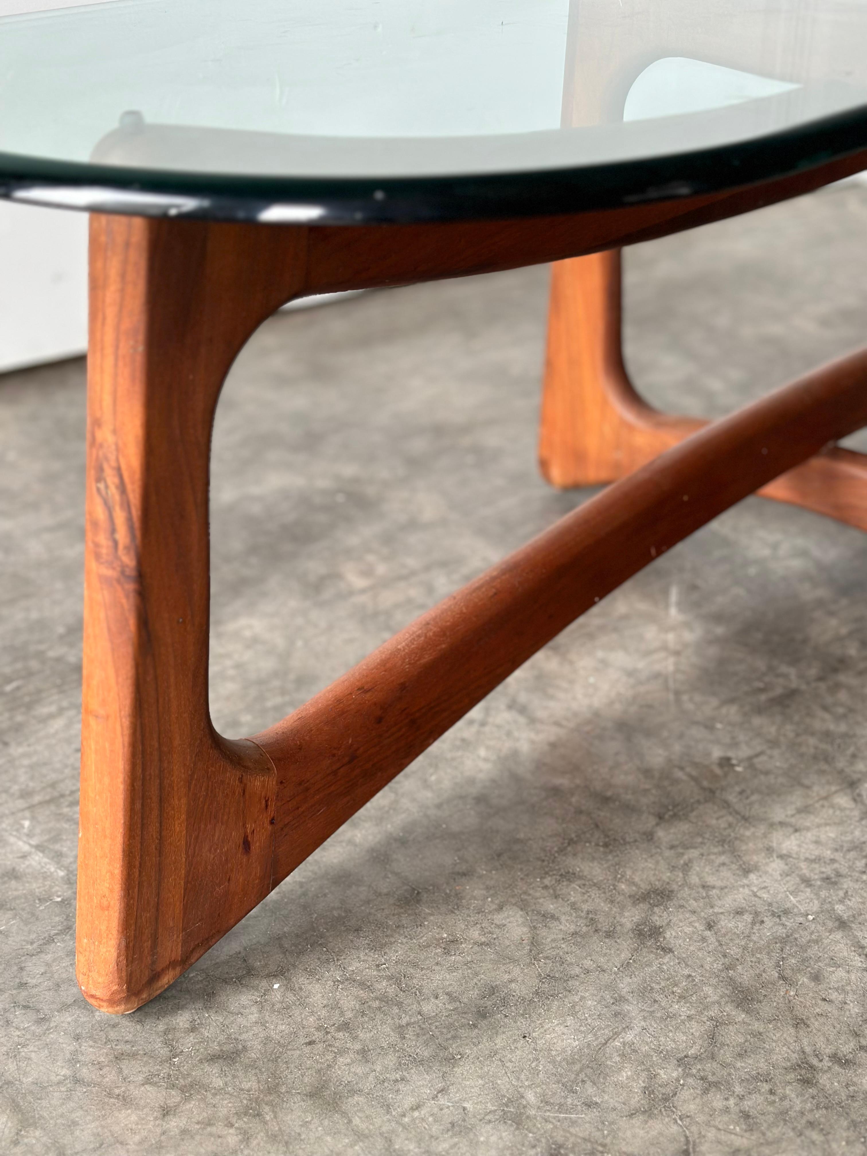 Mid-Century Modern Adrian Pearsall Ribbon Walnut Coffee Table