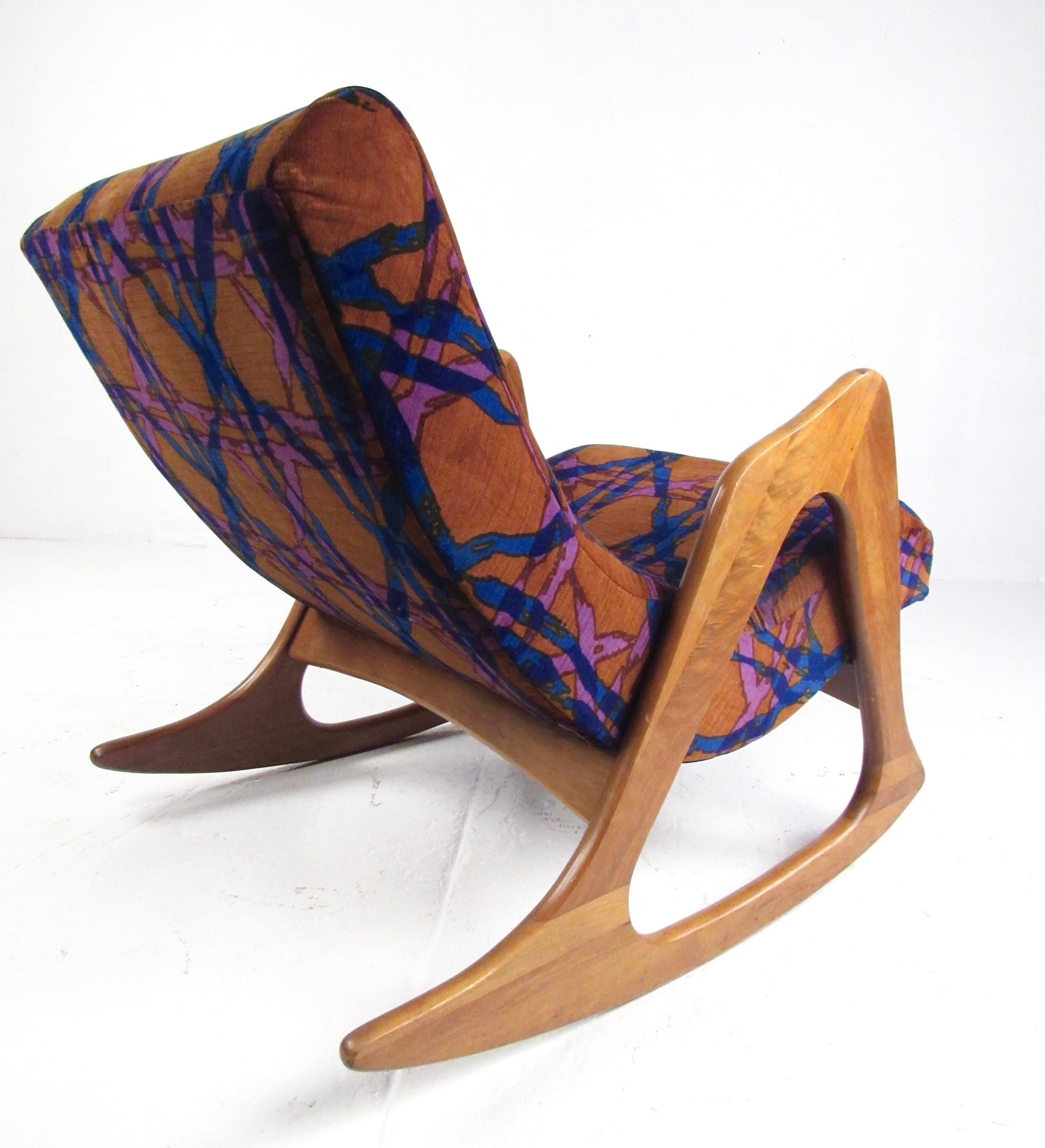 Adrian Pearsall Rocking Chair by Craft Associates In Good Condition In Brooklyn, NY