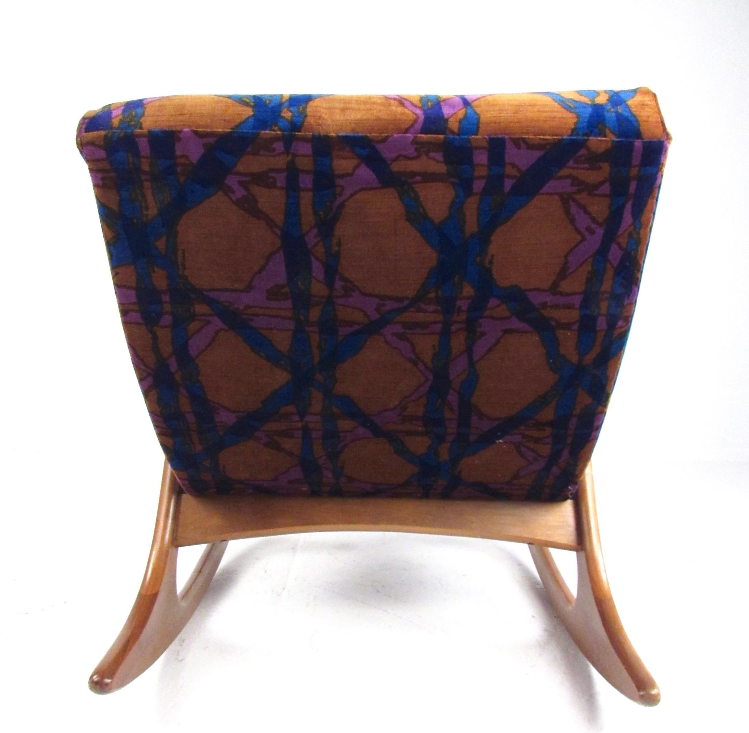 Upholstery Adrian Pearsall Rocking Chair by Craft Associates