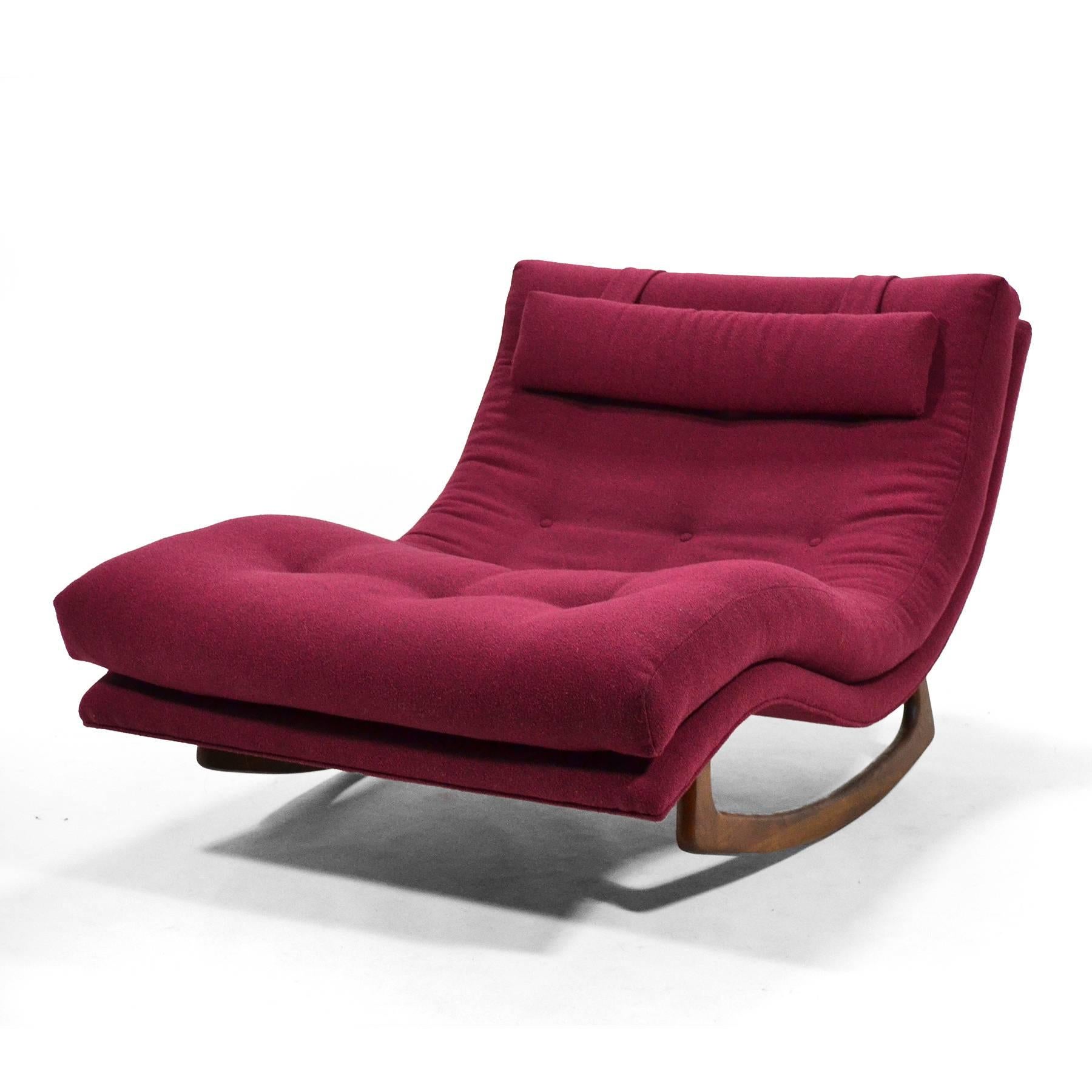 Adrian Pearsall Rocking Chaise by Craft Assoc. In Excellent Condition In Highland, IN