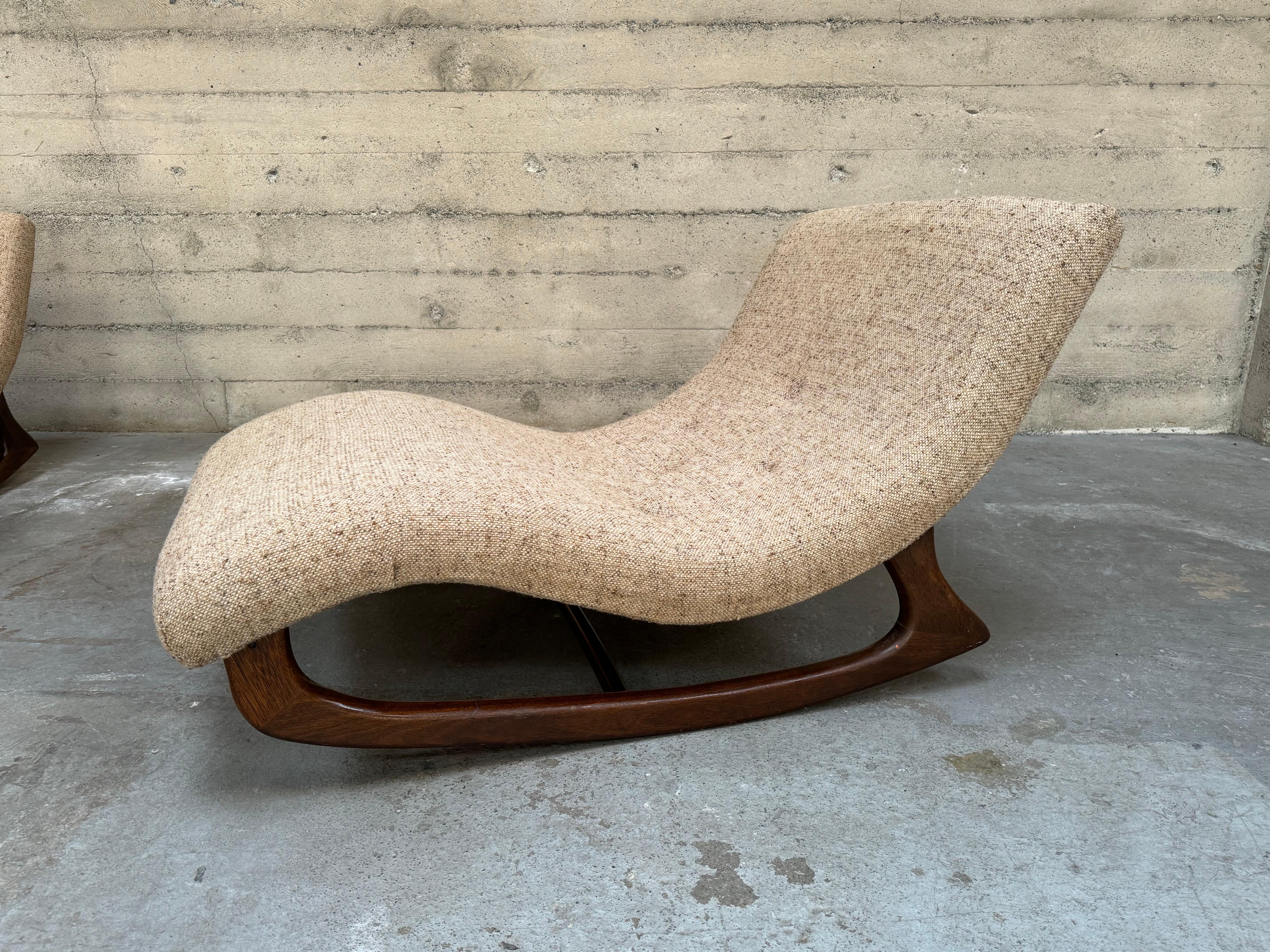 Adrian Pearsall Rocking Wave Chaise Lounge #1 In Good Condition In Oakland, CA