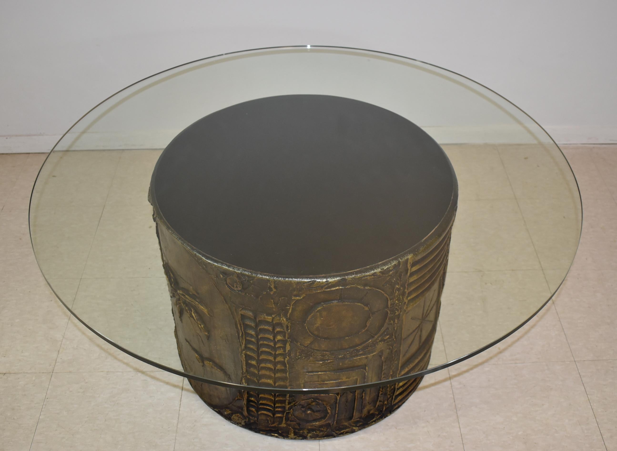 Modern Adrian Pearsall Round Coffee Table Sculpted Base
