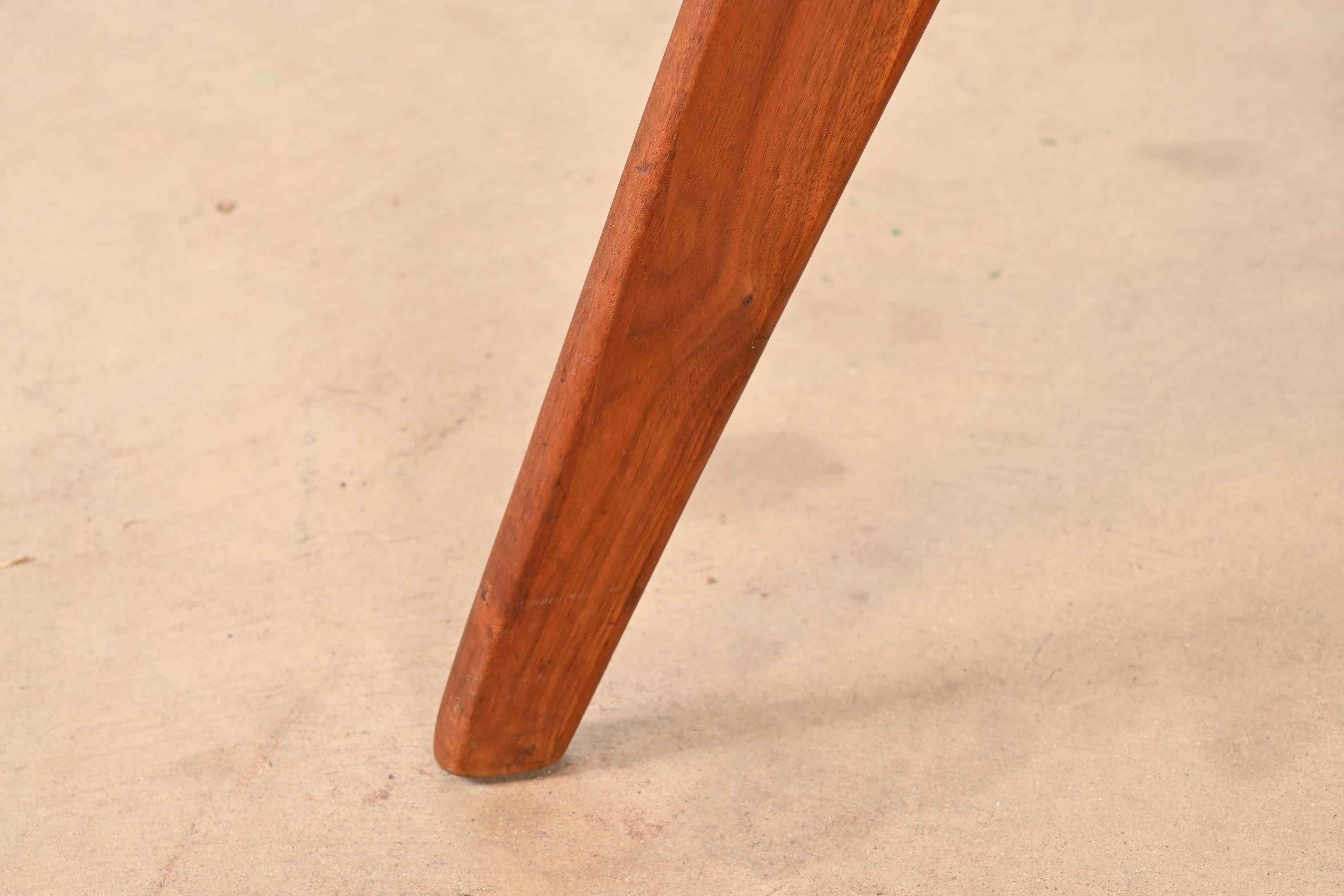 Adrian Pearsall Sculpted Walnut Glass Top 