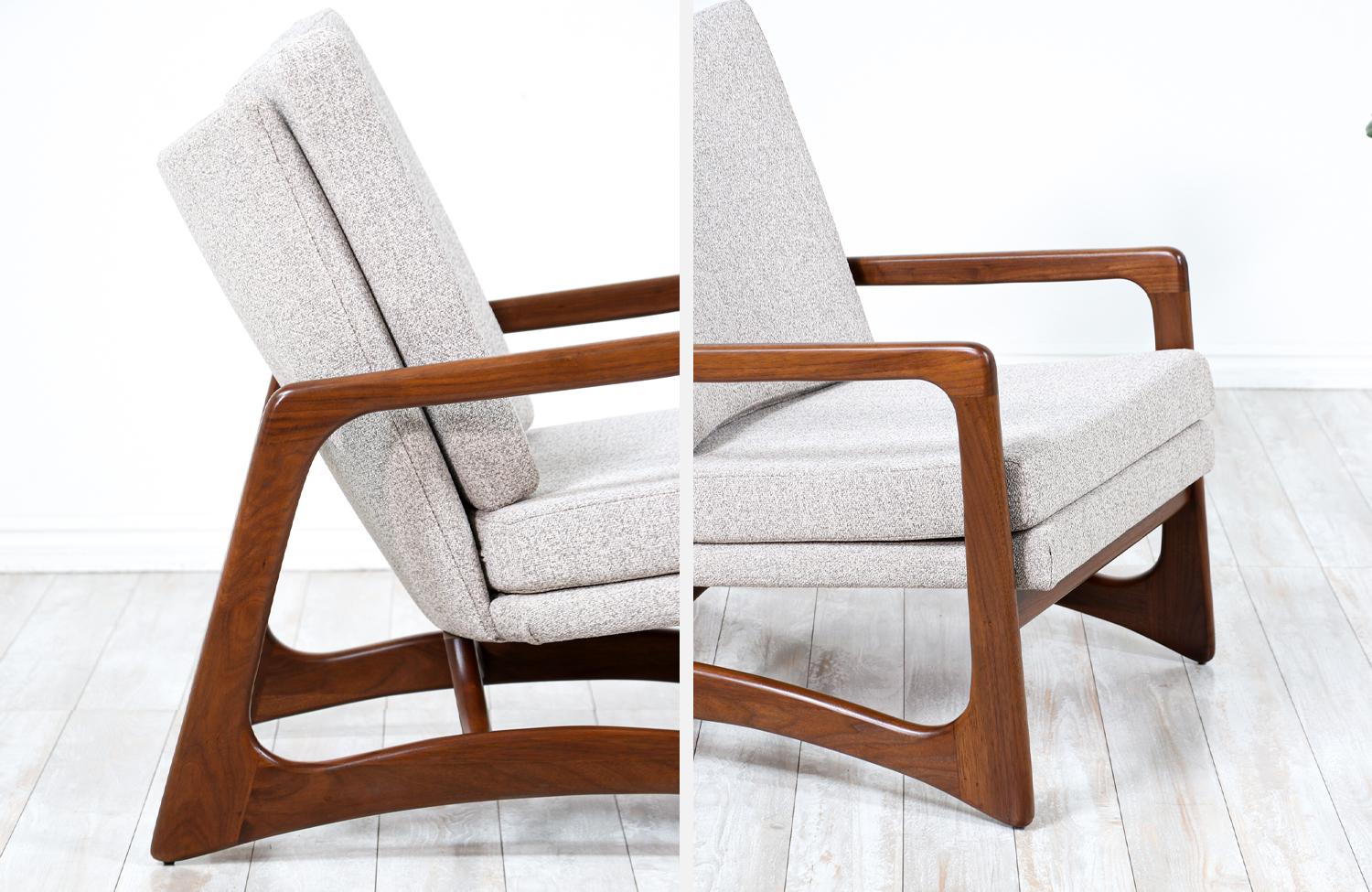 Adrian Pearsall Sculpted Walnut Lounge Chair for Craft Associates 2