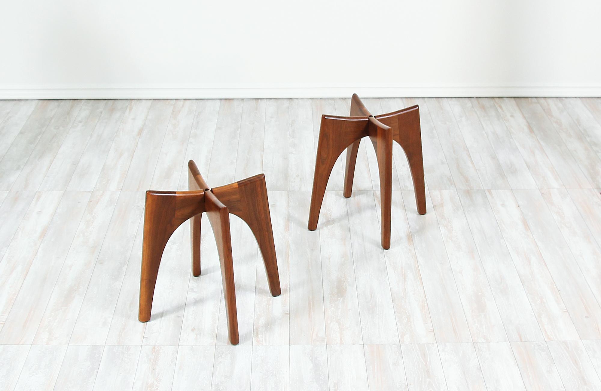 Adrian Pearsall Sculpted Walnut Side Tables for Craft Associates 2