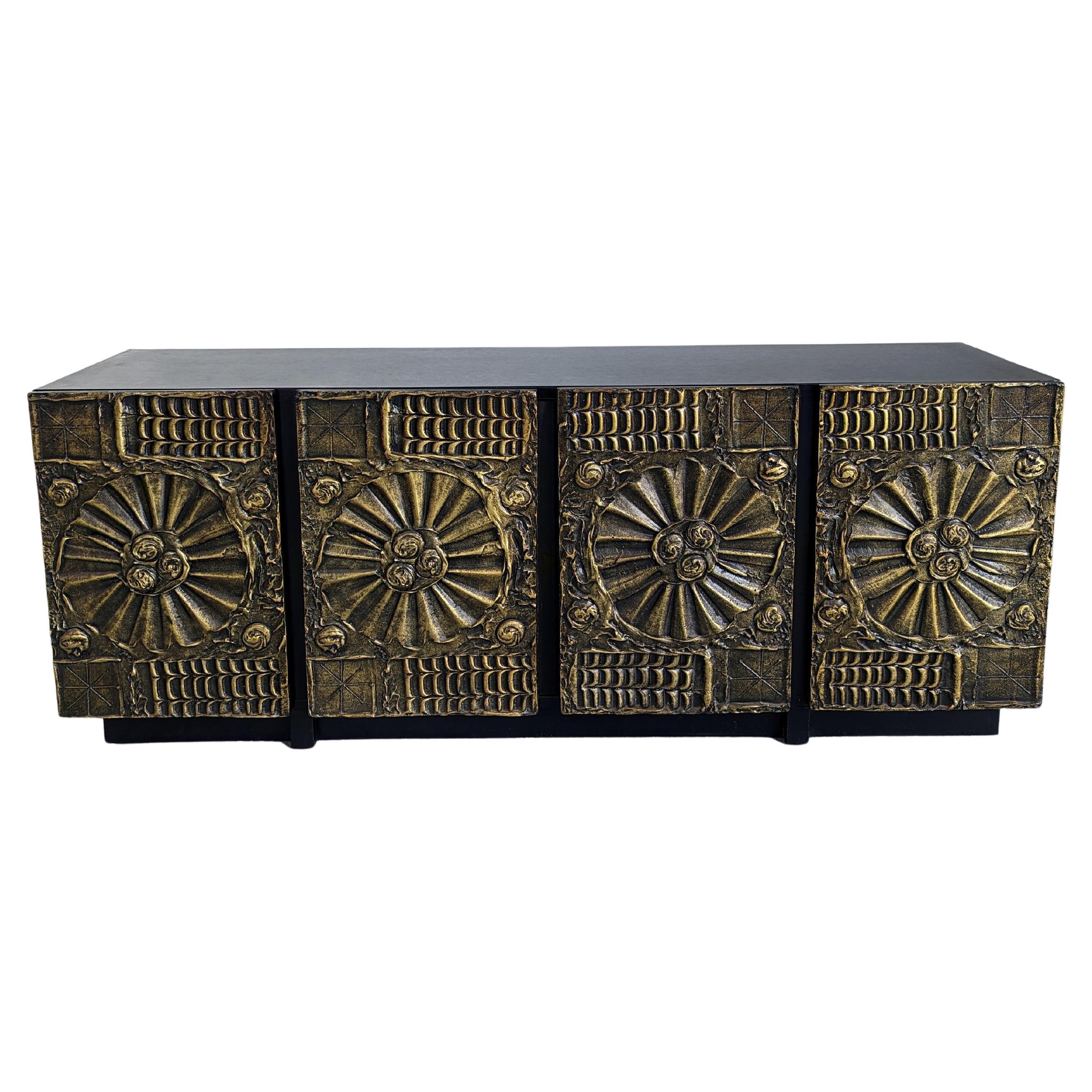 Buffet brutaliste Sculptura de Adrian Pearsall pour Craft