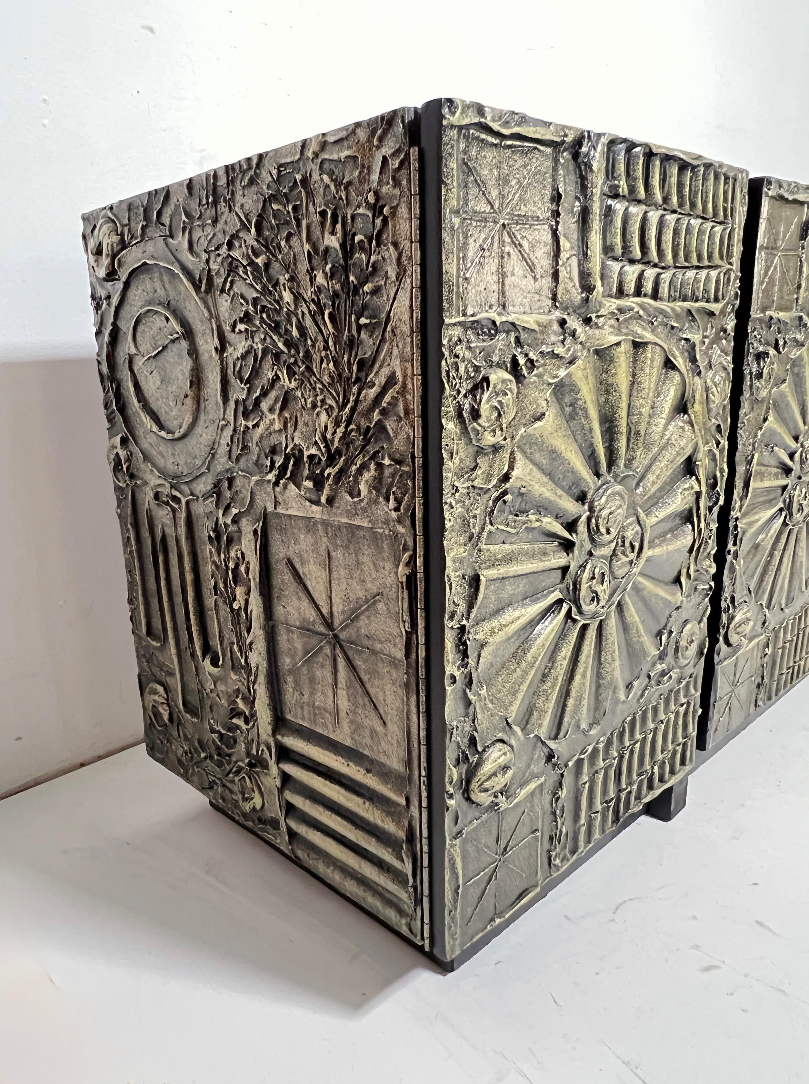 Adrian Pearsall “Sculptura” Brutalist Cabinet for Craft Associates Circa 1970s For Sale 3