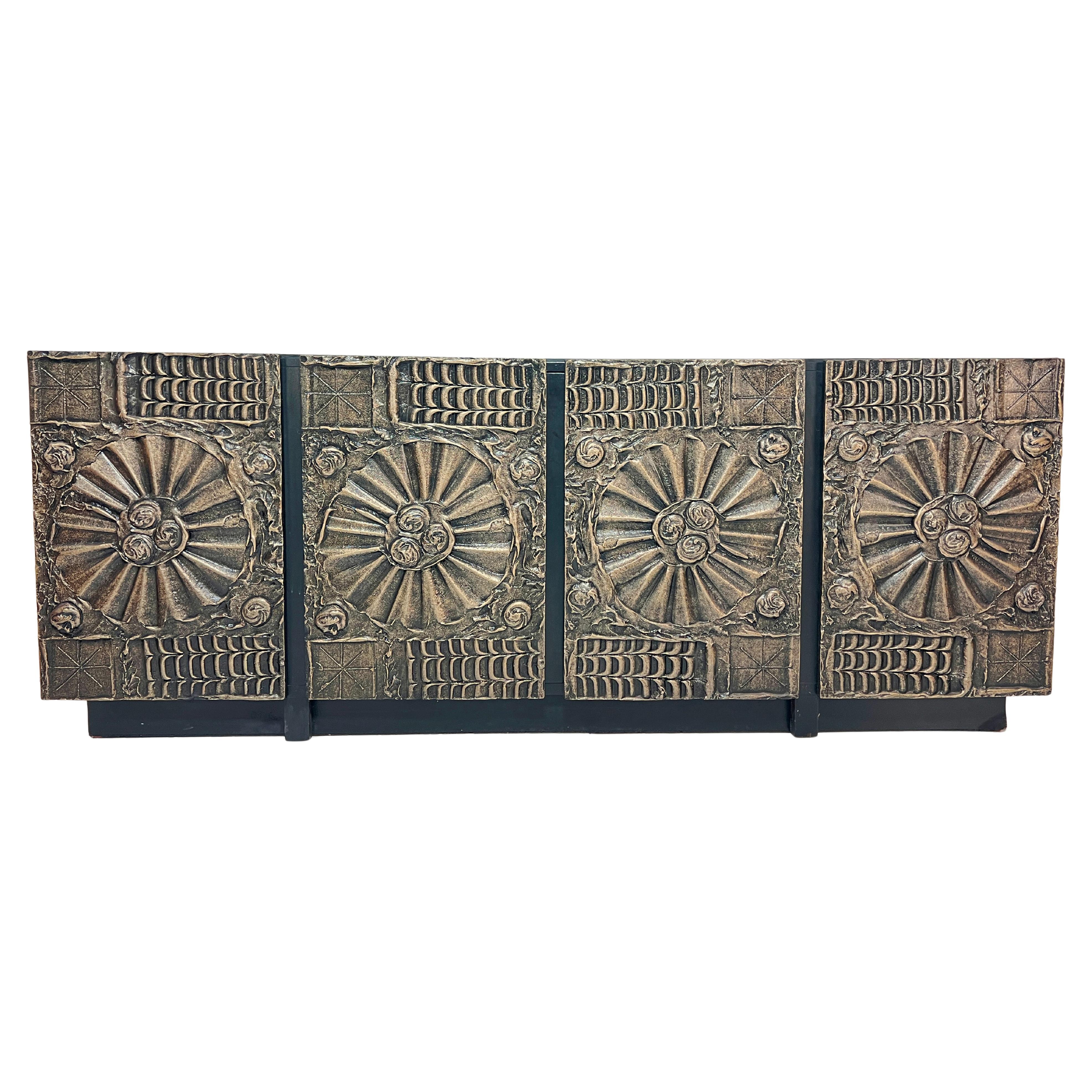 Adrian Pearsall “Sculptura” Brutalist Cabinet for Craft Associates Circa 1970s For Sale