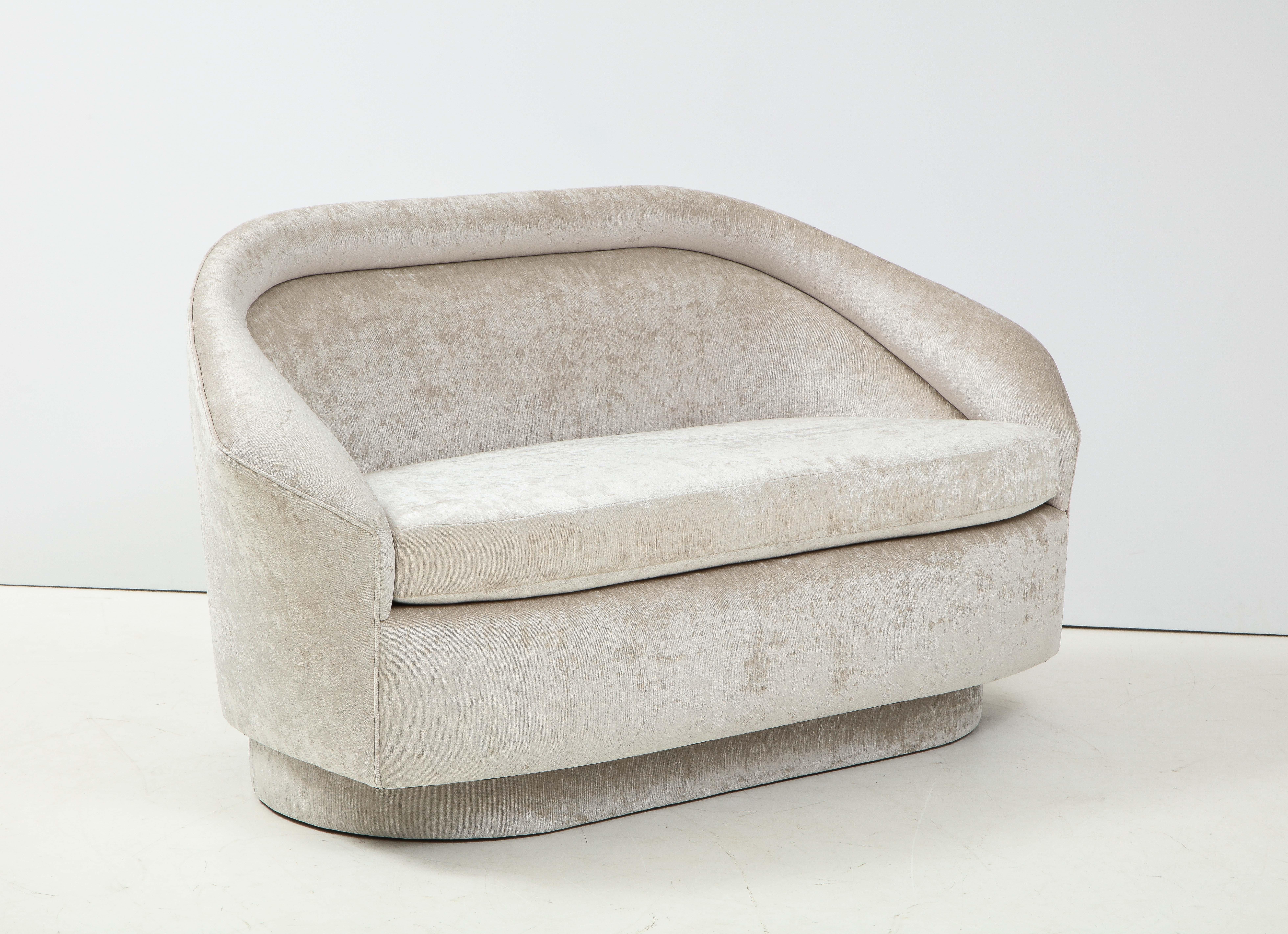 Mid-Century Modern Adrian Pearsall Sculptural Settee For Sale