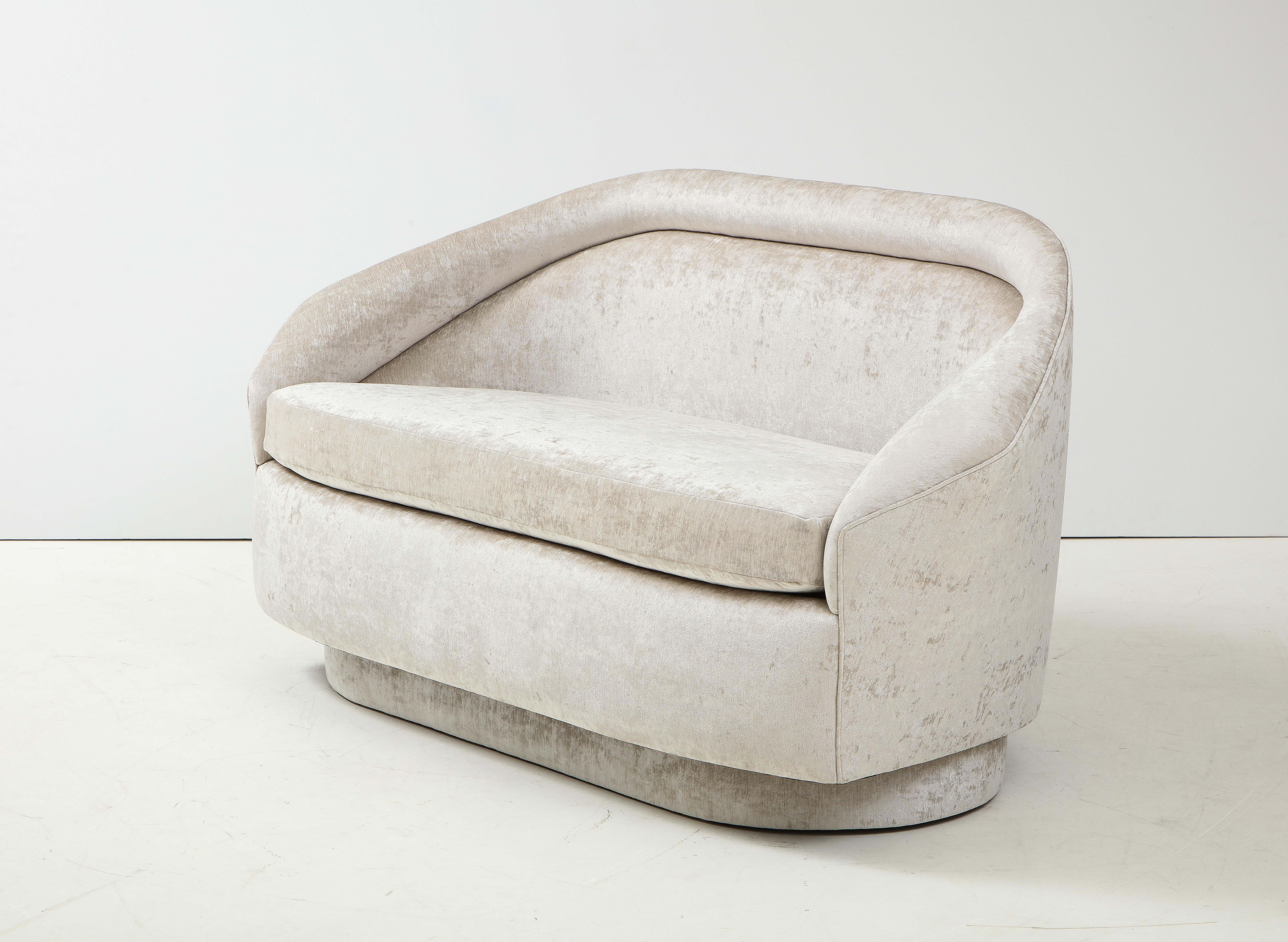 American Adrian Pearsall Sculptural Settee For Sale