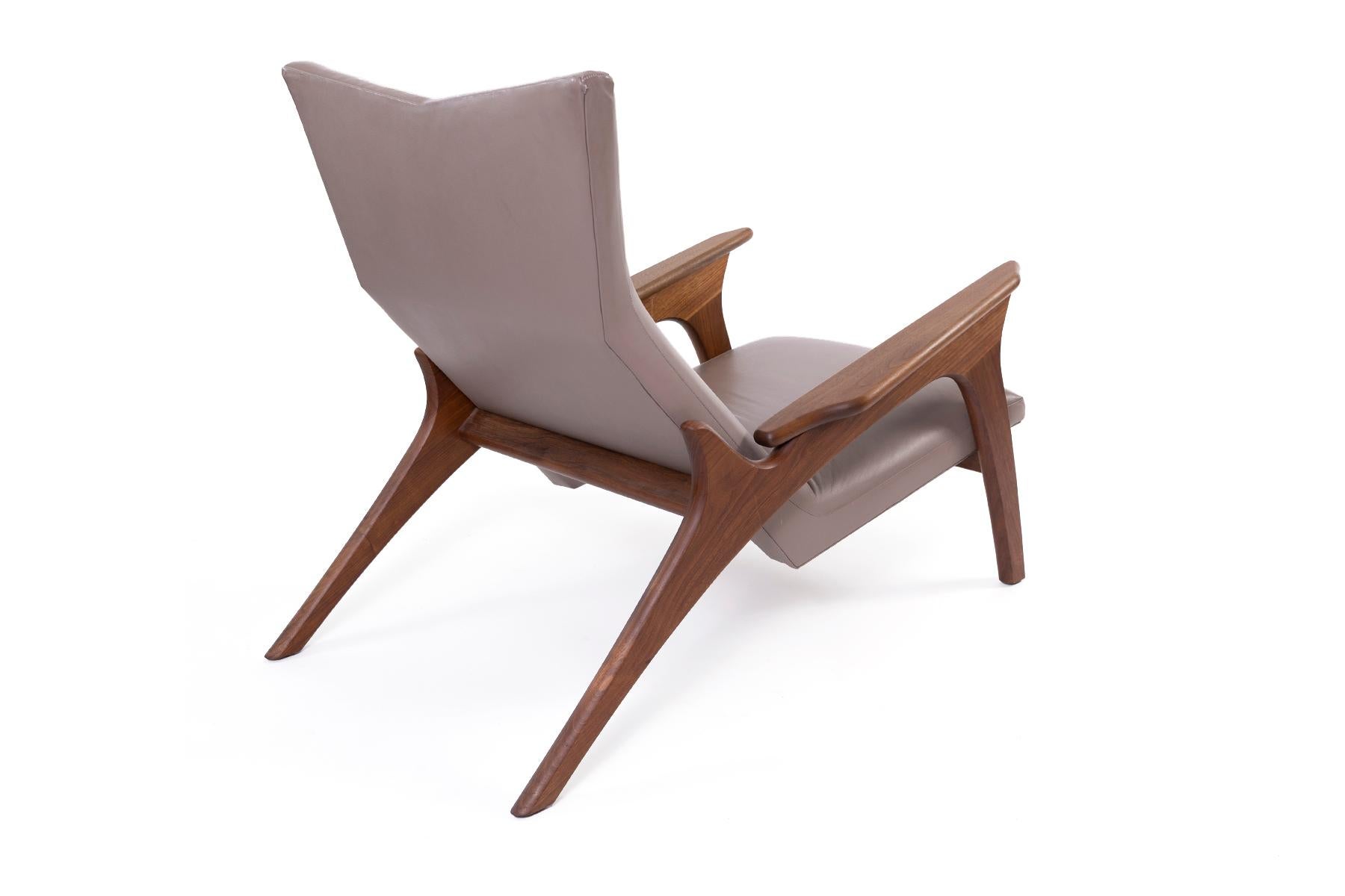 American Adrian Pearsall Sculptural Lounge Chair & Ottoman, 1970's For Sale