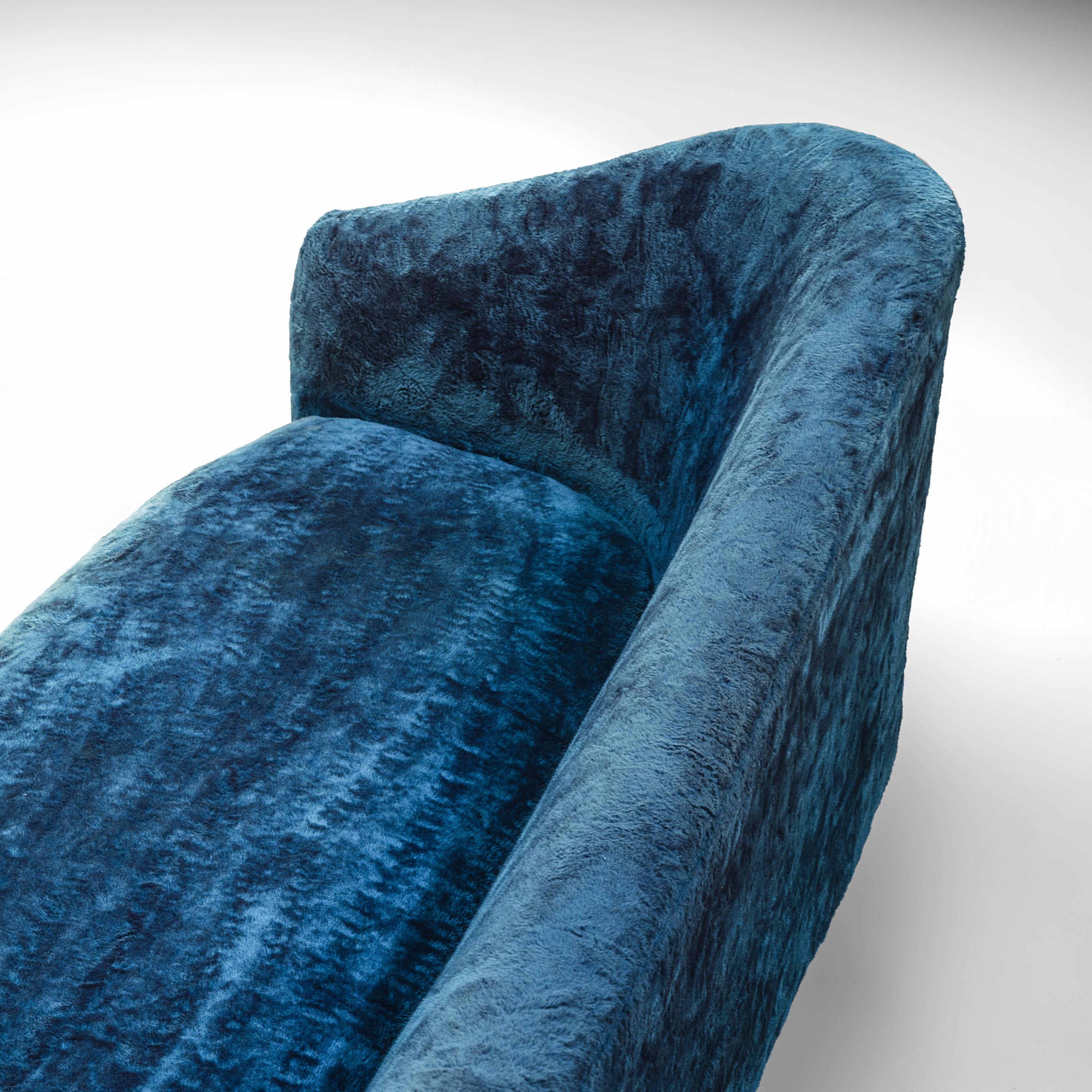 Fabric Adrian Pearsall Sea Blue 'Cloud' Sofa