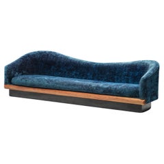 Adrian Pearsall Sea Blue 'Cloud' Sofa 