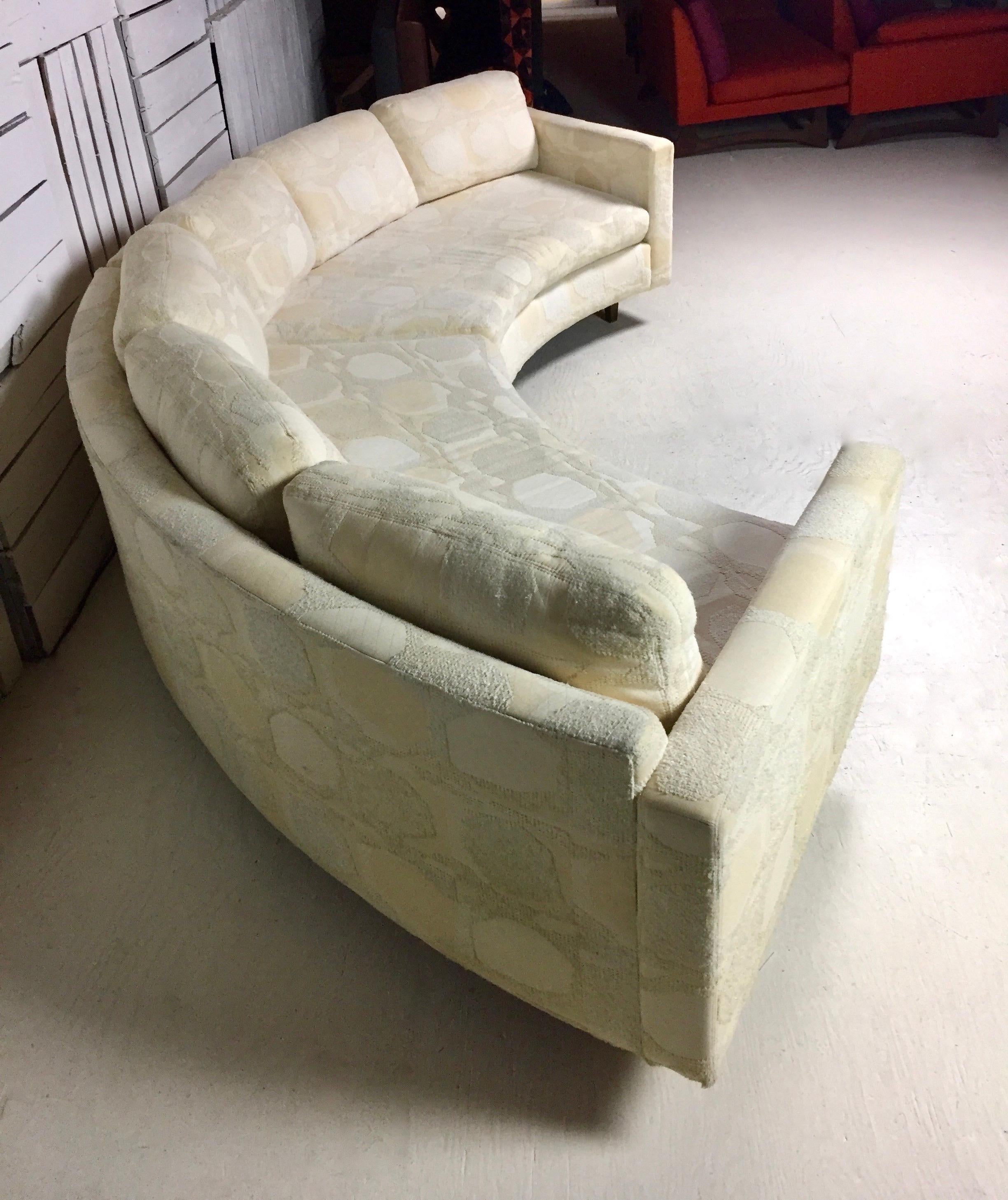 American Adrian Pearsall Craft Associates Mid-Century Modern Sectional Sofa Semi-Circular