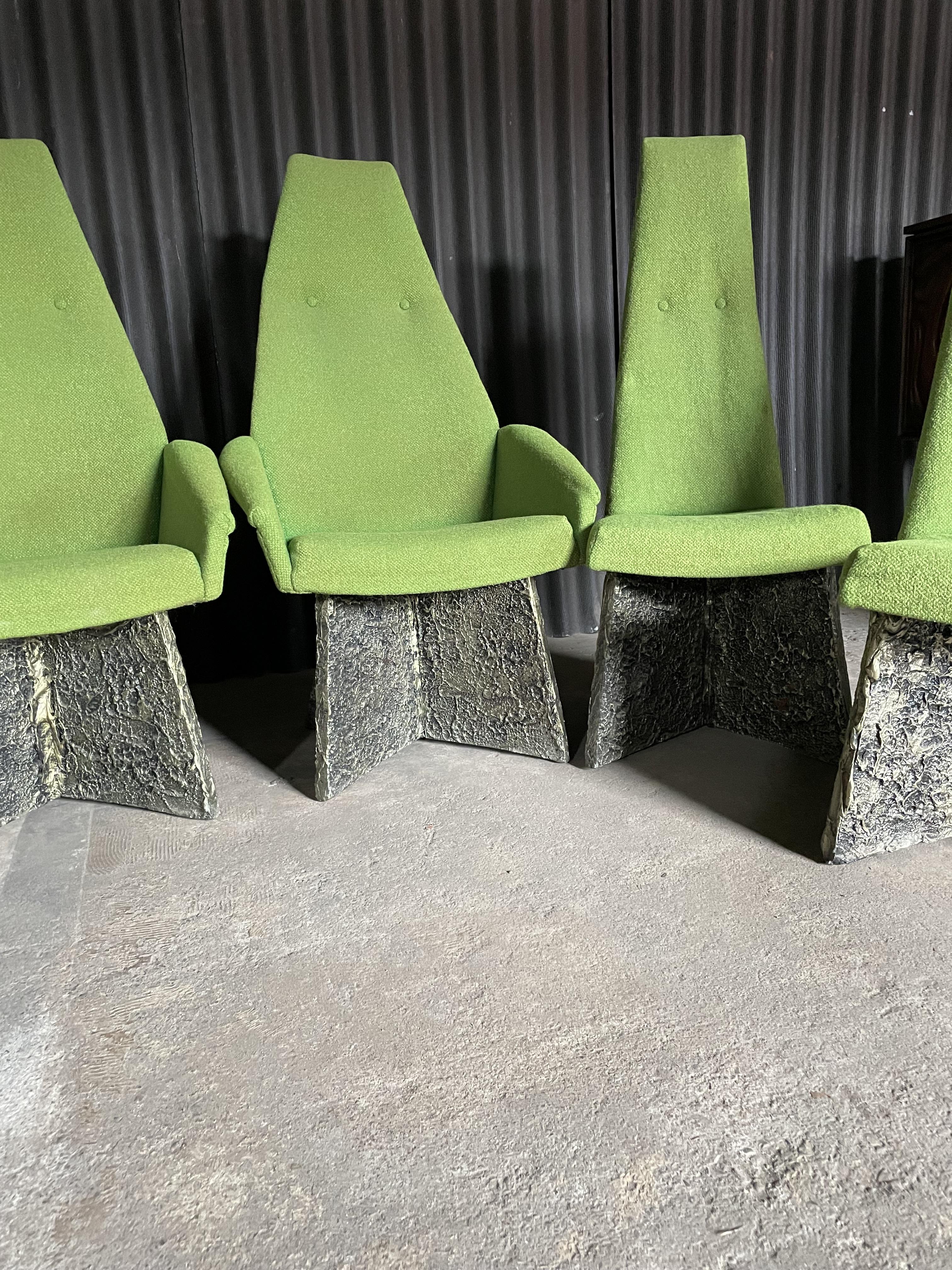 Adrian Pearsall Set of 6 Brutalist Dining Chairs For Sale 1