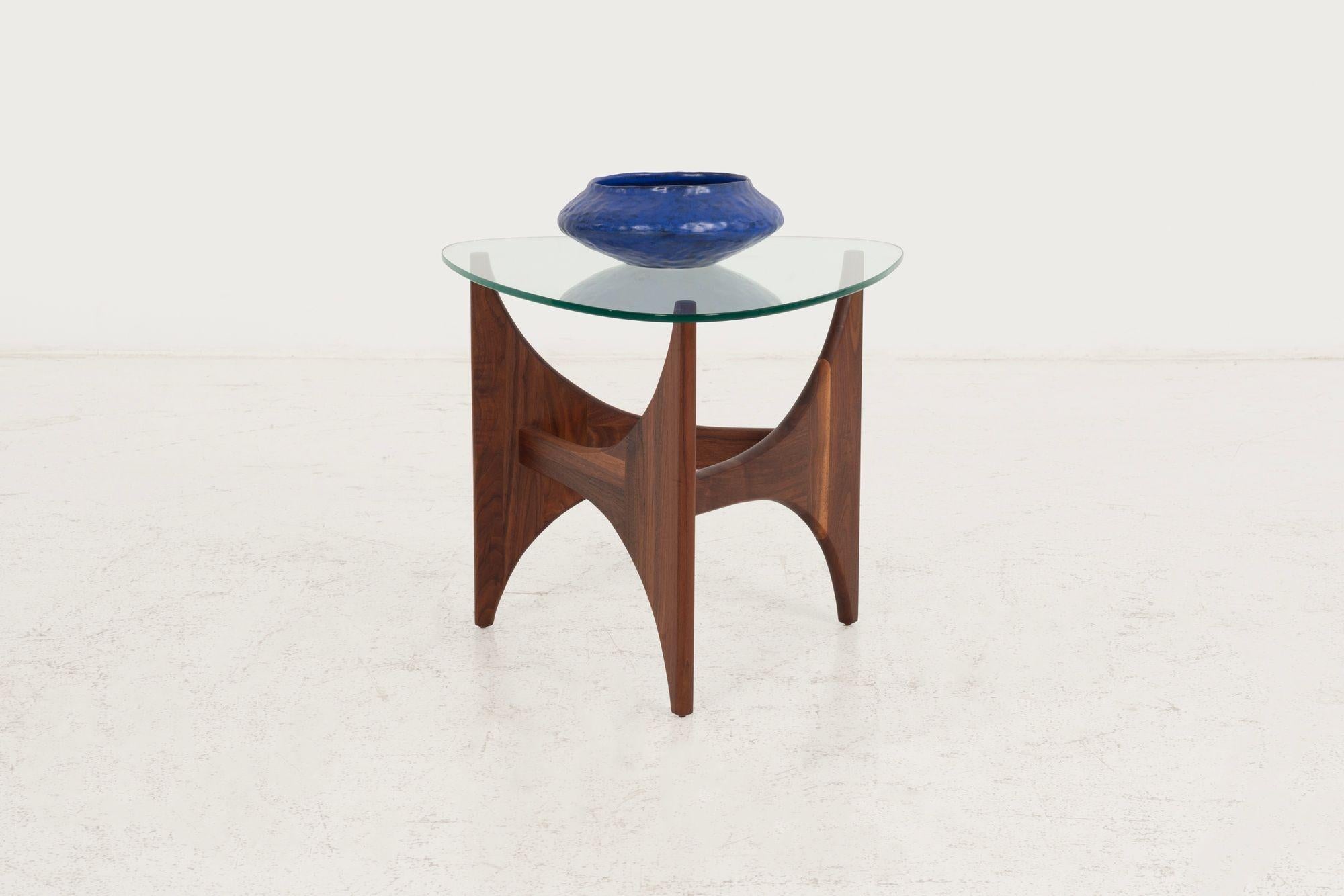 American Adrian Pearsall Side Table for Craft Associates in Oiled Walnut 1965