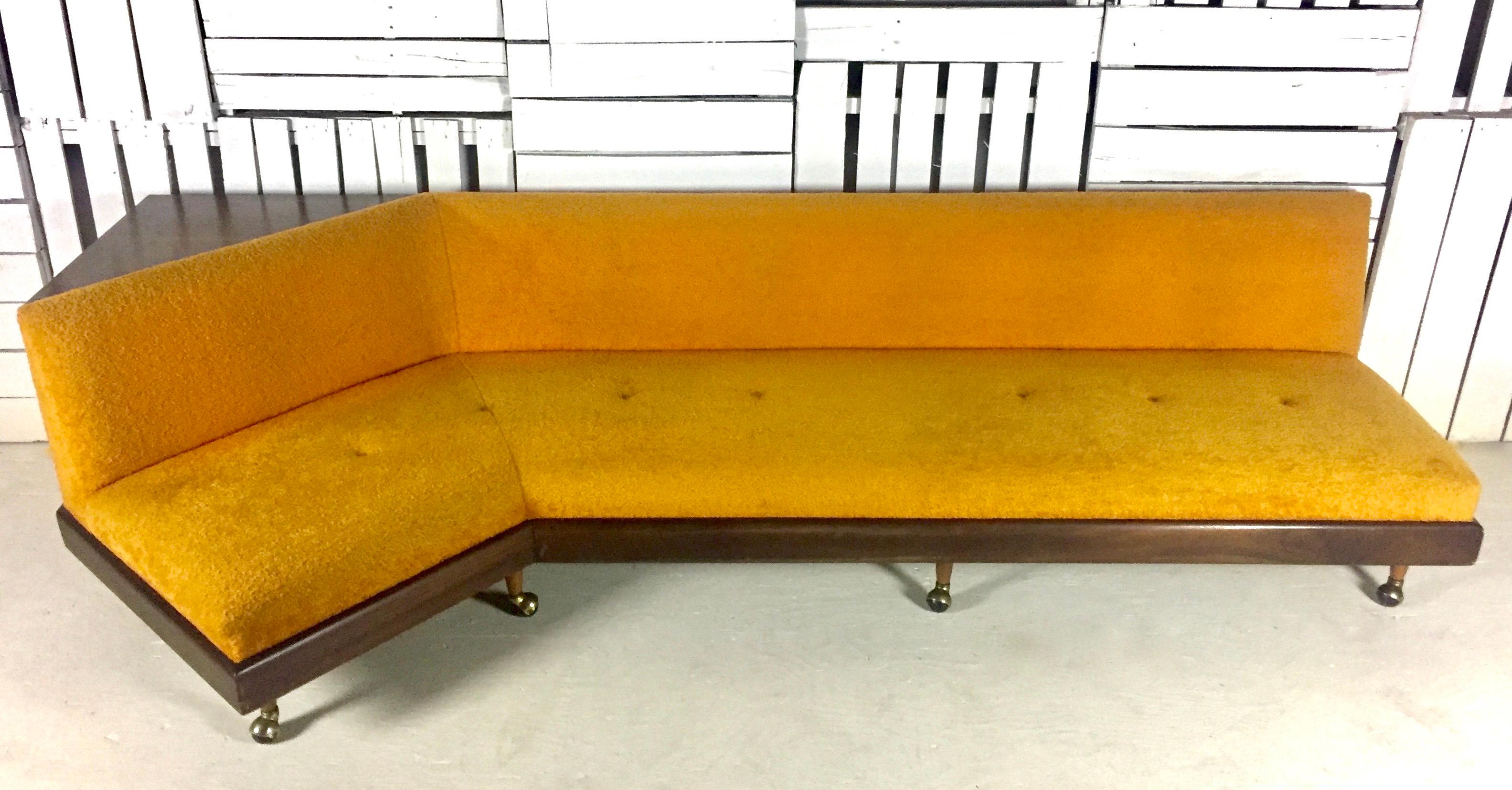 Adrian Pearsall Signed Craft Associates Sofa Midcentury Built-in Cabinet 2167-s 3