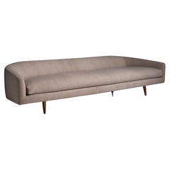 Adrian Pearsall Sofa in Rosemary Hallgarten Fleece, America circa 1950