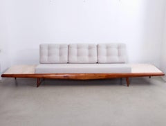 Adrian Pearsall Sofa with Travertine Side Tables for Craft Associates