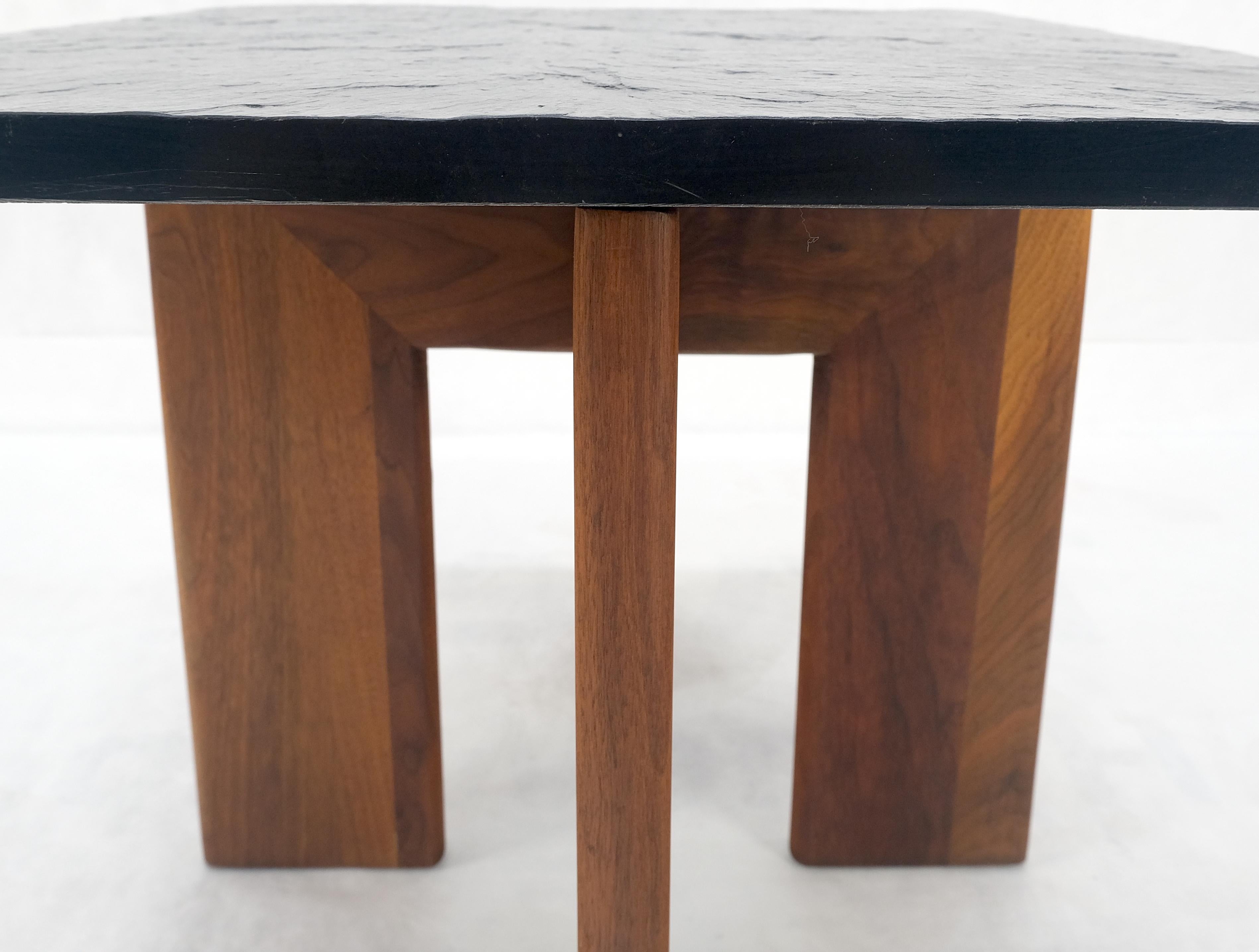 Adrian Pearsall Solid Walnut Slate Like Top Composite Top End Side Table Mint 