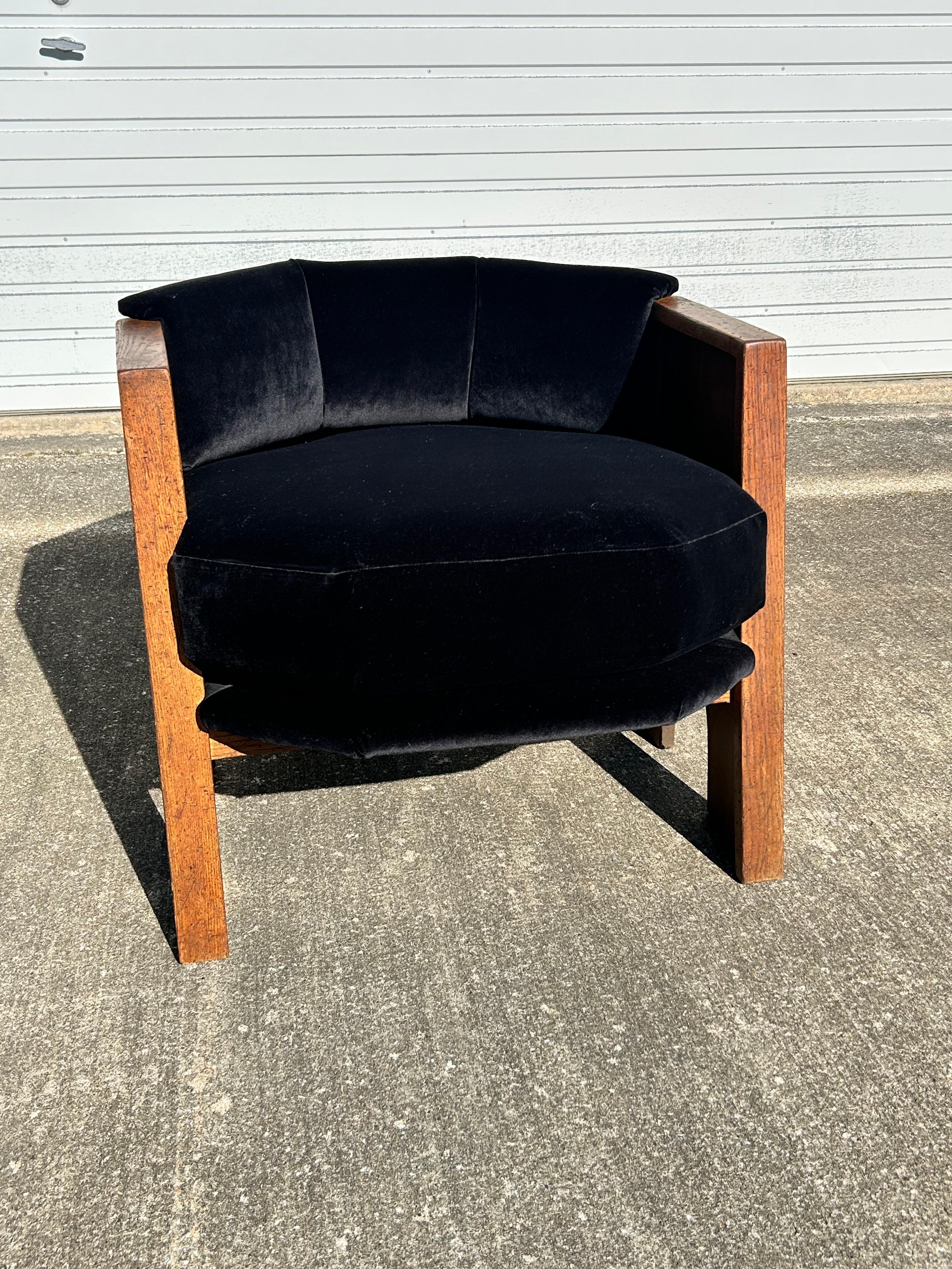 Arts and Crafts Adrian Pearsall Strictly Spanish Club Chair-Craft Associates For Sale