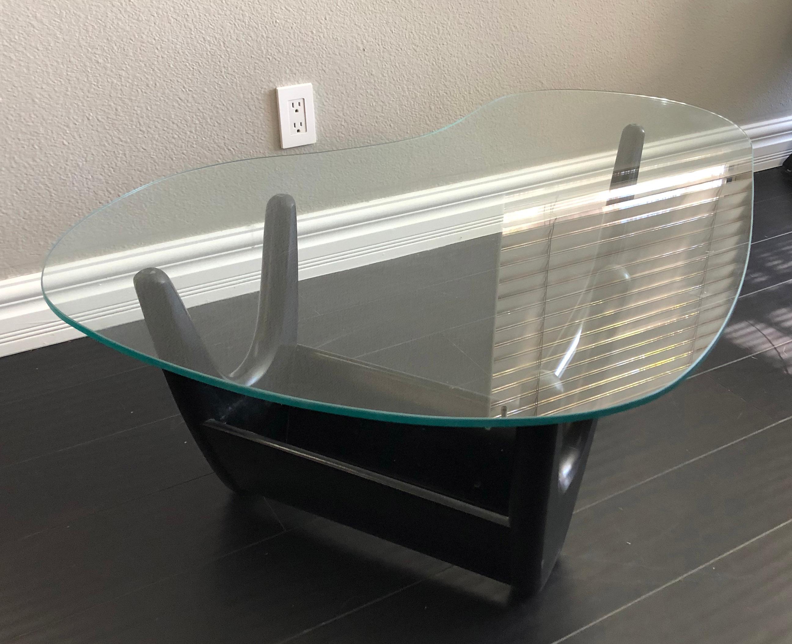 Adrian Pearsall Style Coffee Table and Side Table with Custom Planters In Good Condition In Culver City, CA