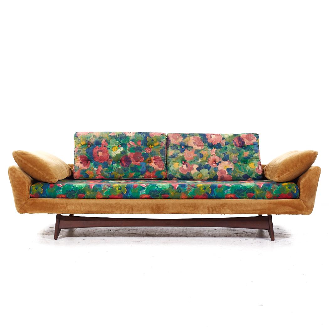 Adrian Pearsall Style Flexsteel Mid Century Gondola Sofa

This sofa measures: 86 wide x 34 deep x 29.5 inches high, with a seat height of 16 and arm height of 21 inches

All pieces of furniture can be had in what we call restored vintage condition.