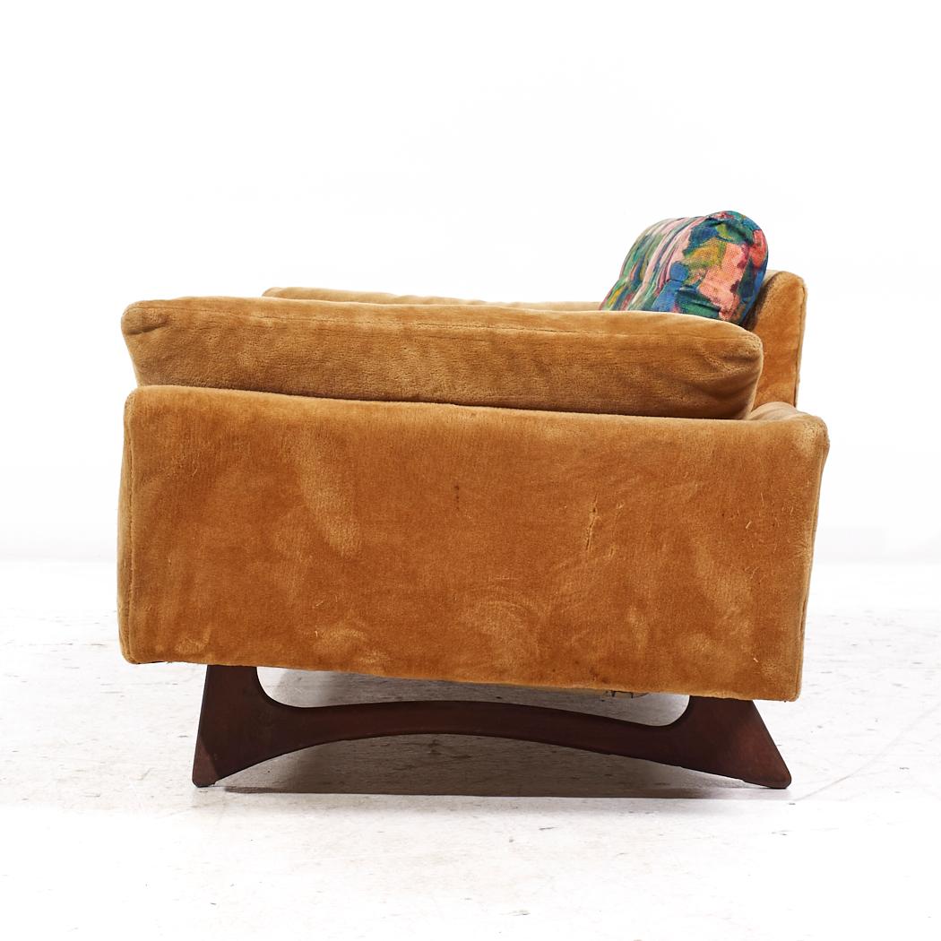Late 20th Century Adrian Pearsall Style Flexsteel Mid Century Gondola Sofa