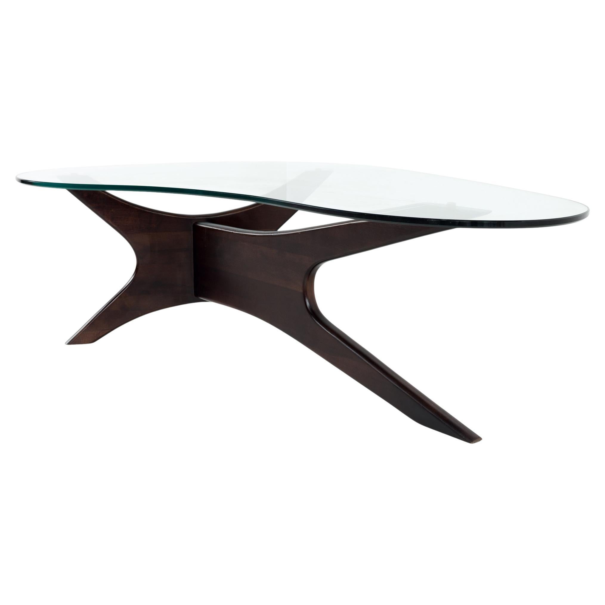 ON HOLD Sculptural Boomerang "Jacks" Coffee Table by Adrian Pearsall at 1stDibs