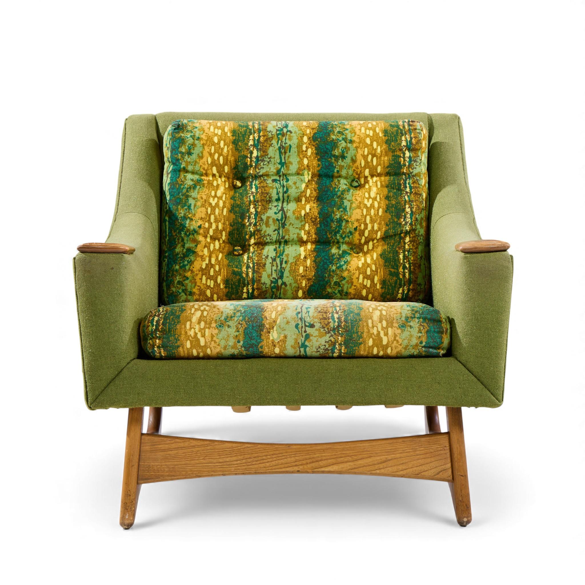 Adrian Pearsall Style Kroehler American Leisure Walnut Lounge Chairs - Pair (20. Jahrhundert) im Angebot