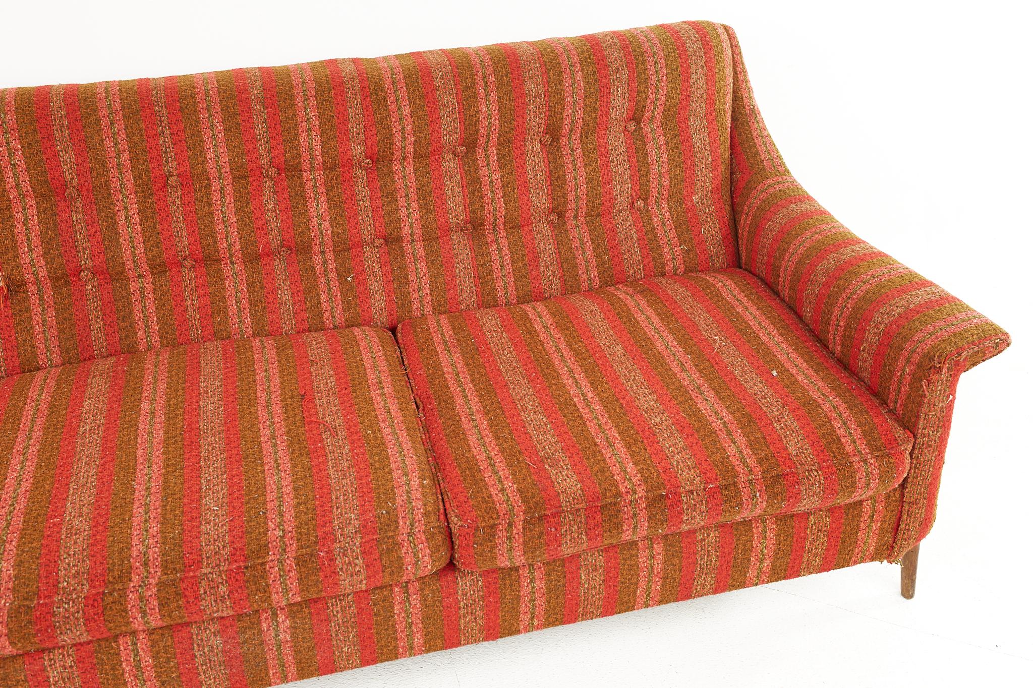 Mid-Century Modern Adrian Pearsall Style Kroehler Avant Mid Century Walnut Sofa
