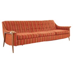 Retro Adrian Pearsall Style Kroehler Avant Mid Century Walnut Sofa