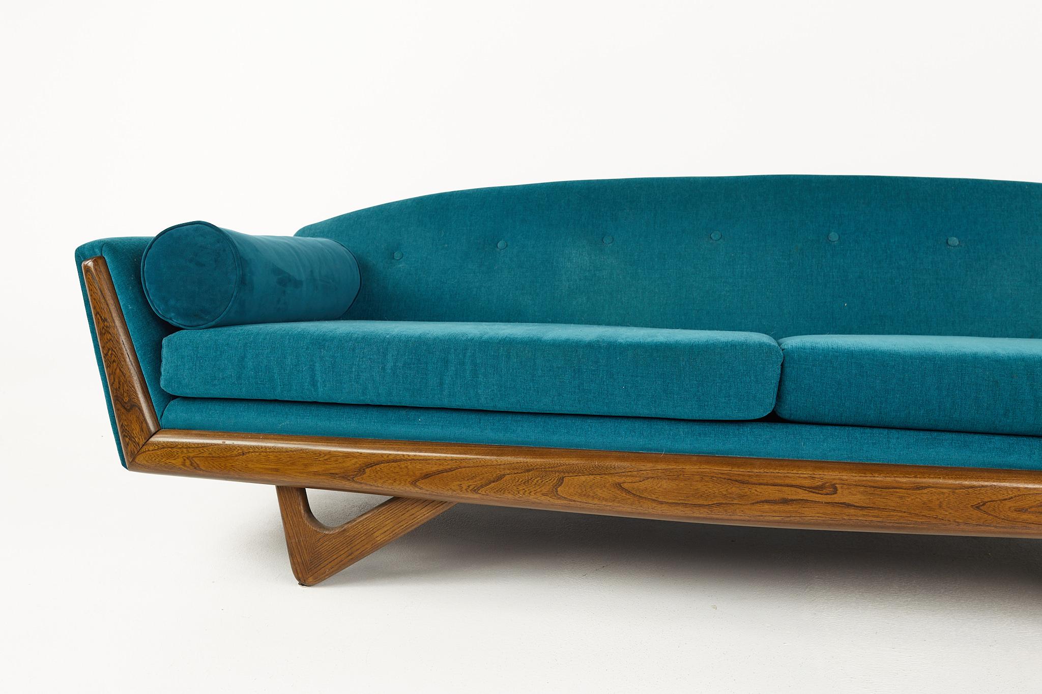American Adrian Pearsall Style Kroehler Mid Century Gondola Sofa