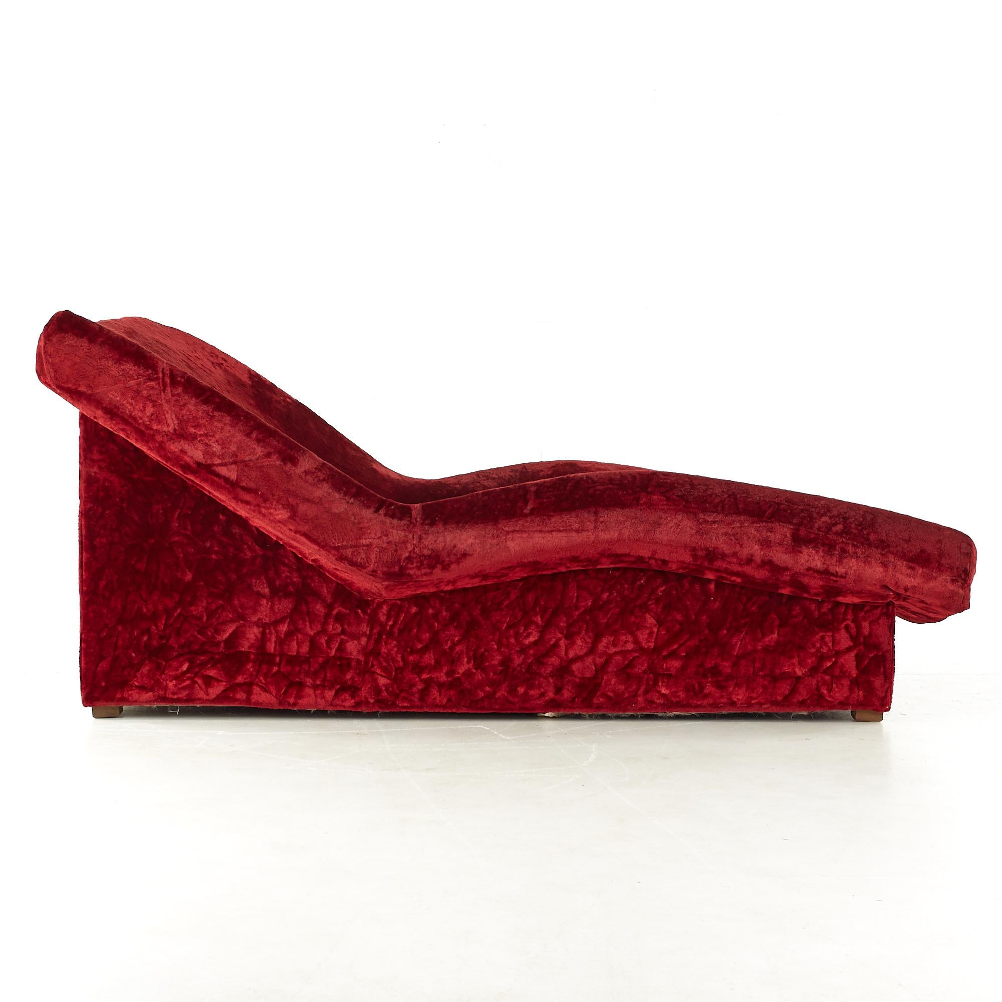 Adrian Pearsall Style Mid Century Chaise Lounge Chair For Sale at 1stDibs