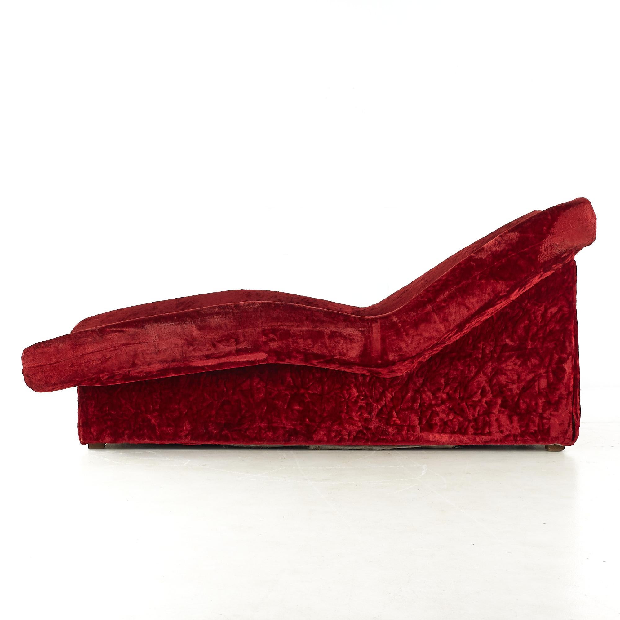 Adrian Pearsall Style Mid Century Chaise Lounge Chair For Sale at 1stDibs