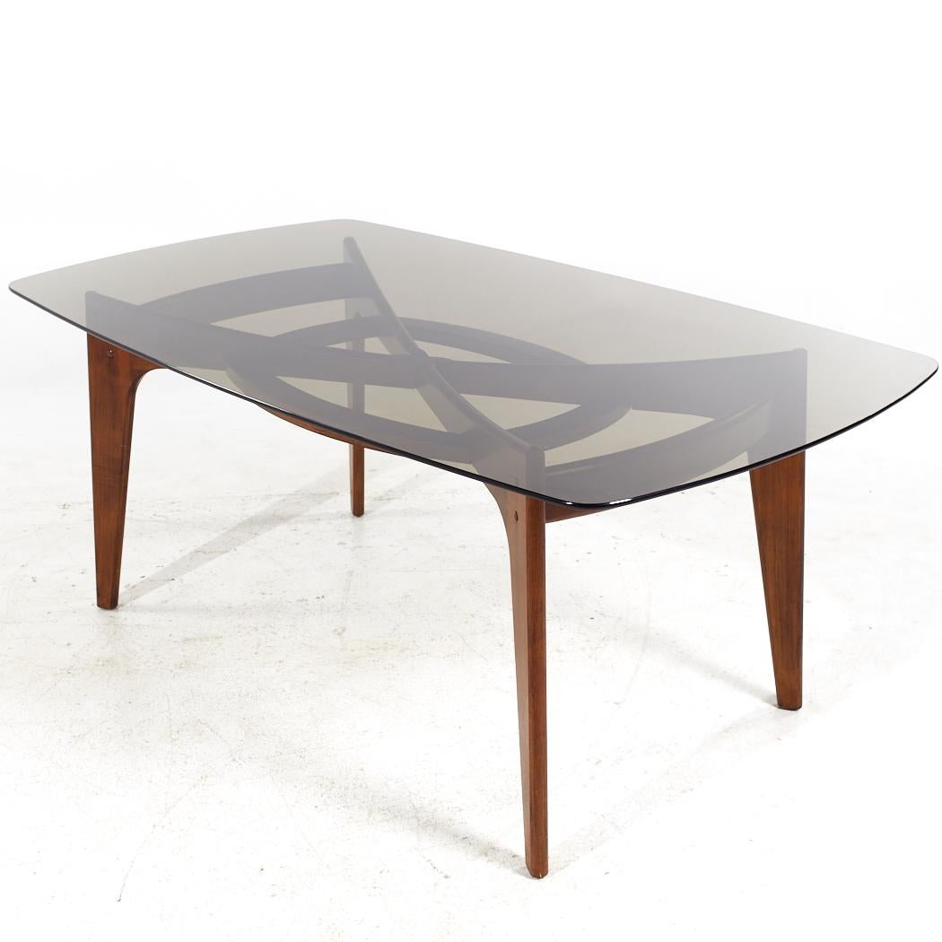 Late 20th Century Adrian Pearsall Style Mid Century Compass Dining Table For Sale