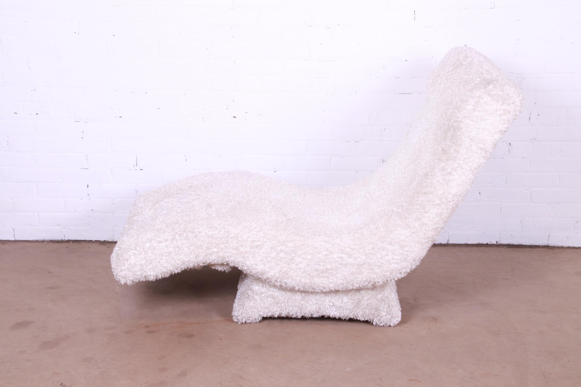 fuzzy chaise lounge