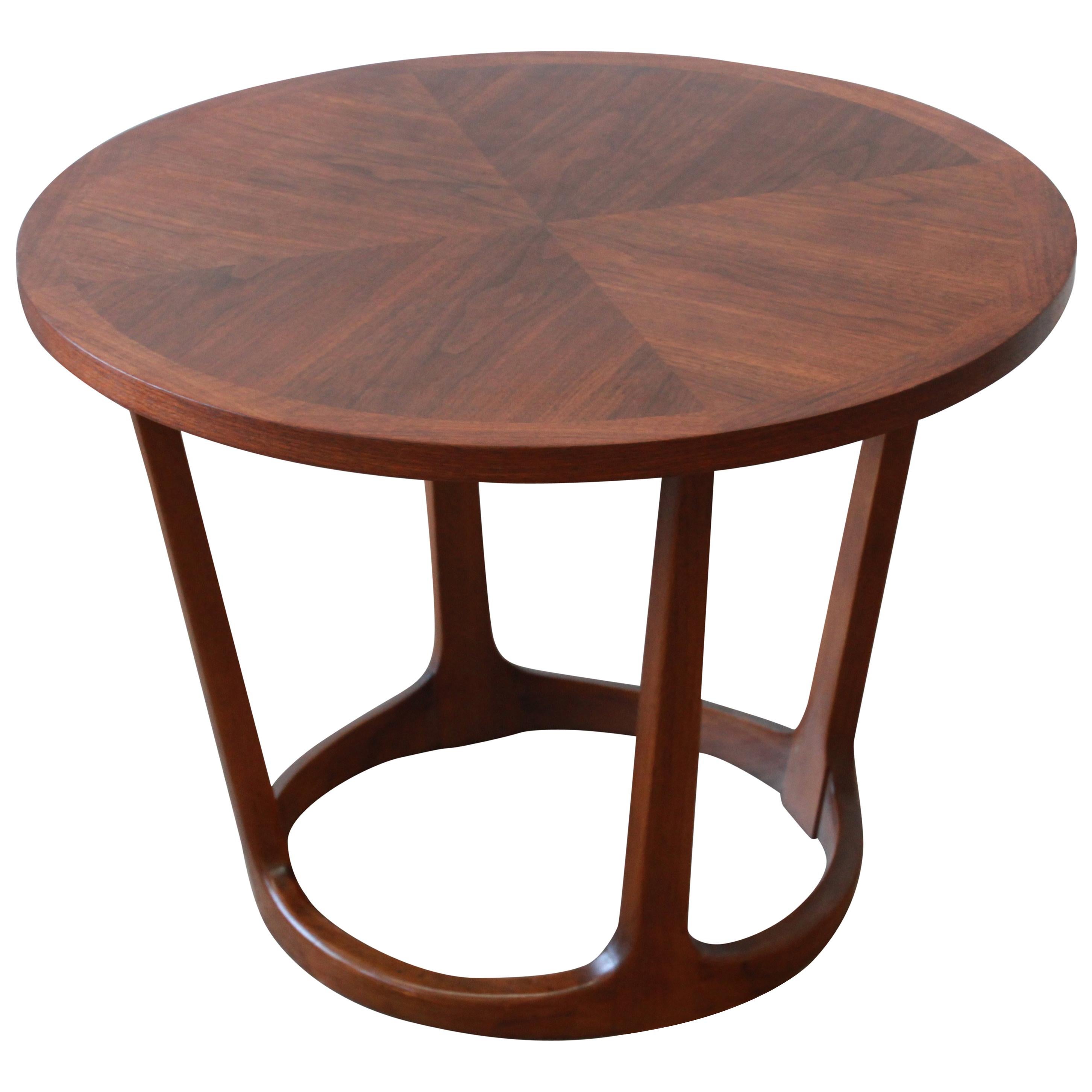 Adrian Pearsall Style Mid-Century Sculpted Walnut Side Table by Lane, 1960s