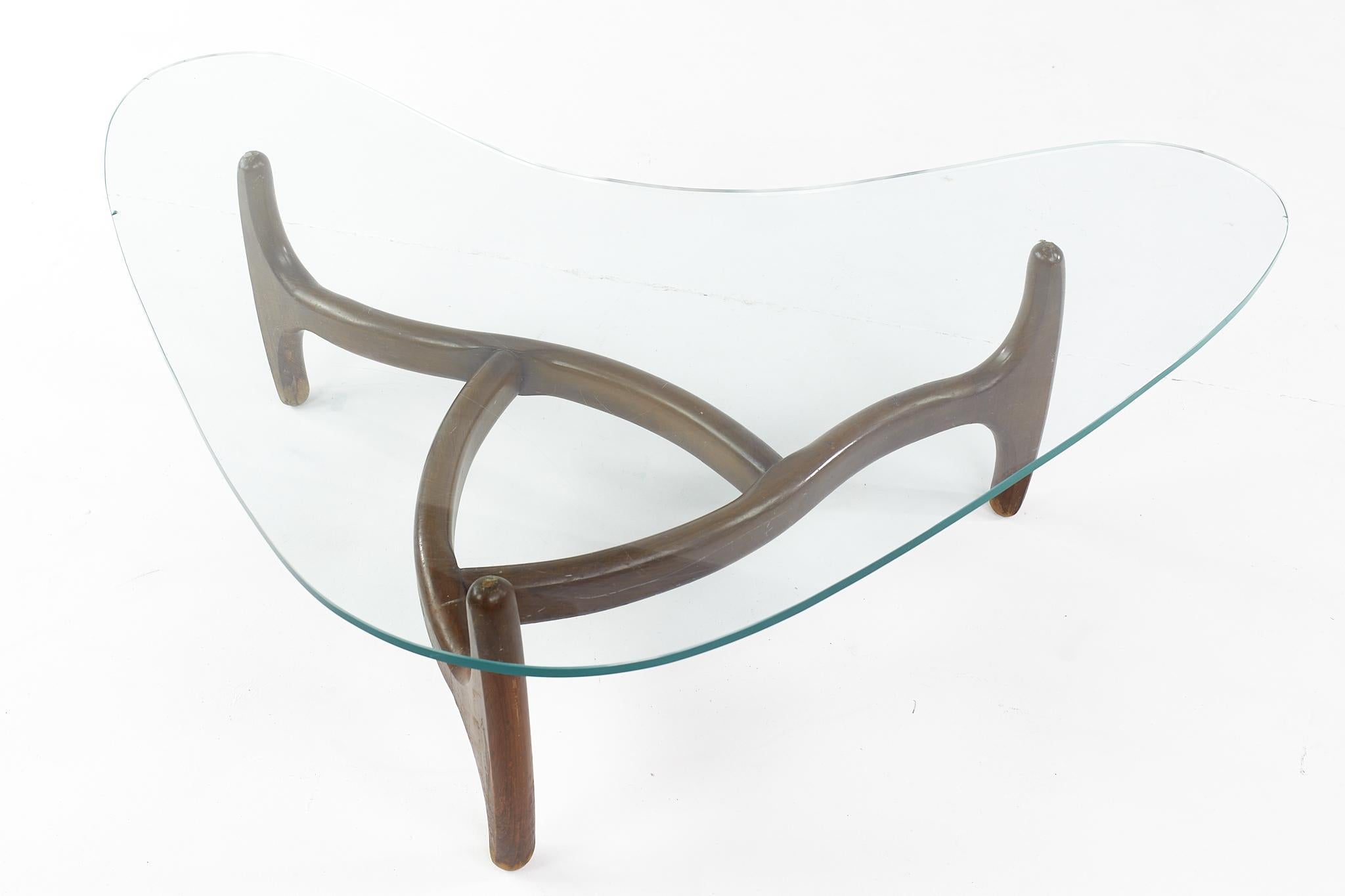 Adrian Pearsall Style Mid Century Tong Coffee Table 1