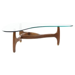 Adrian Pearsall Style Mid Century Tong Coffee Table