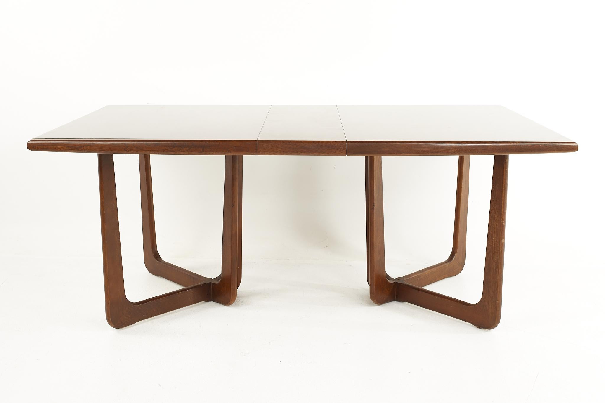 Adrian Pearsall Style Mid Century Walnut Dining Table In Good Condition In Countryside, IL