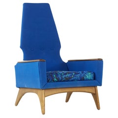 Adrian Pearsall Style Mid Century Walnut Lounge Chair