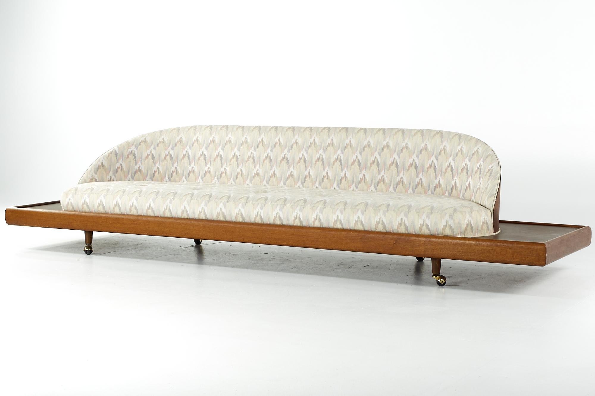 Mid-Century Modern Adrian Pearsall Style Midcentury Walnut Sofa For Sale