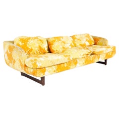 Adrian Pearsall Style Mid Century Walnut Sofa