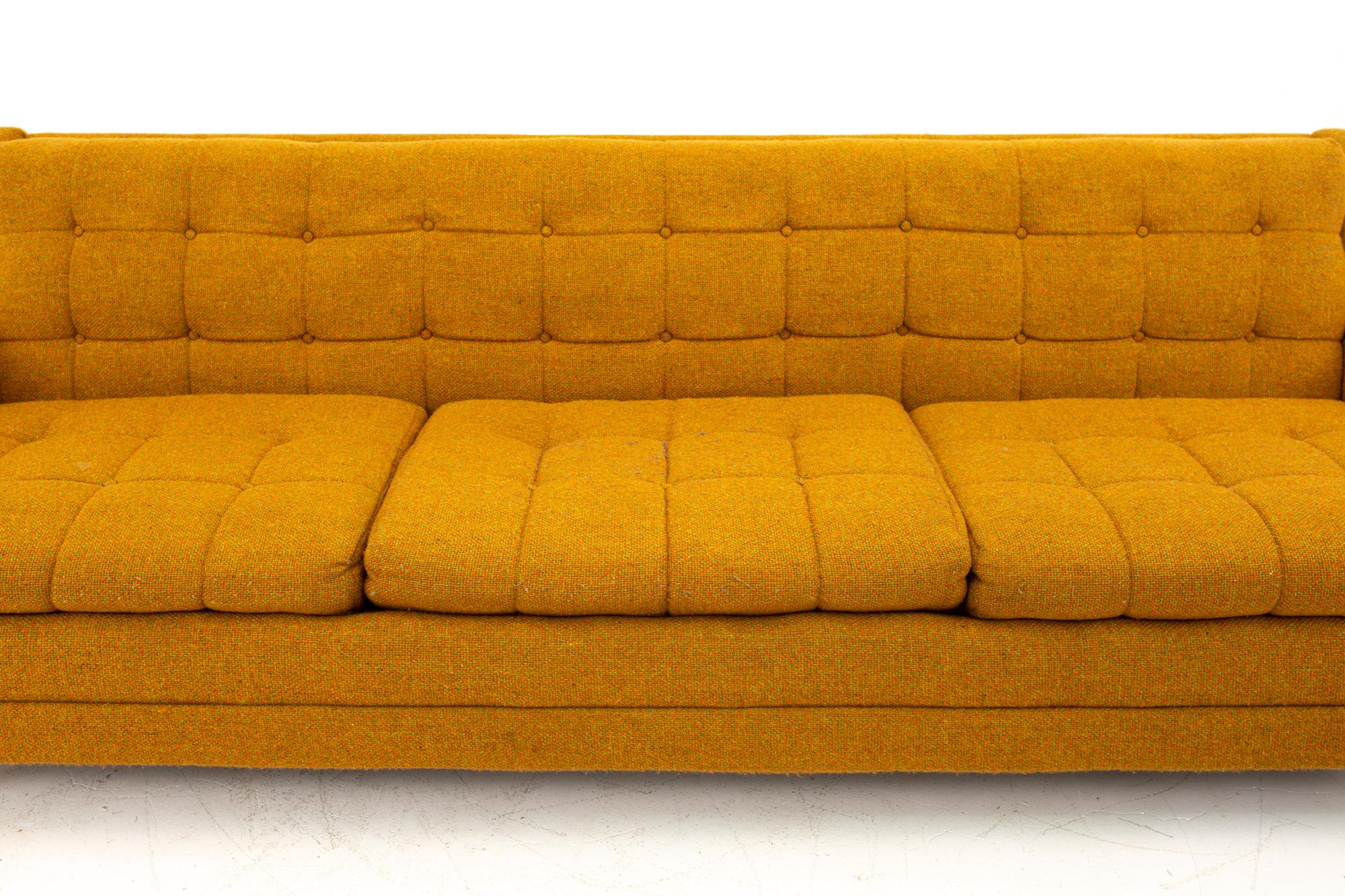 Mid-Century Modern Adrian Pearsall Style Norwalk Furniture Midcentury Gondola Sofa